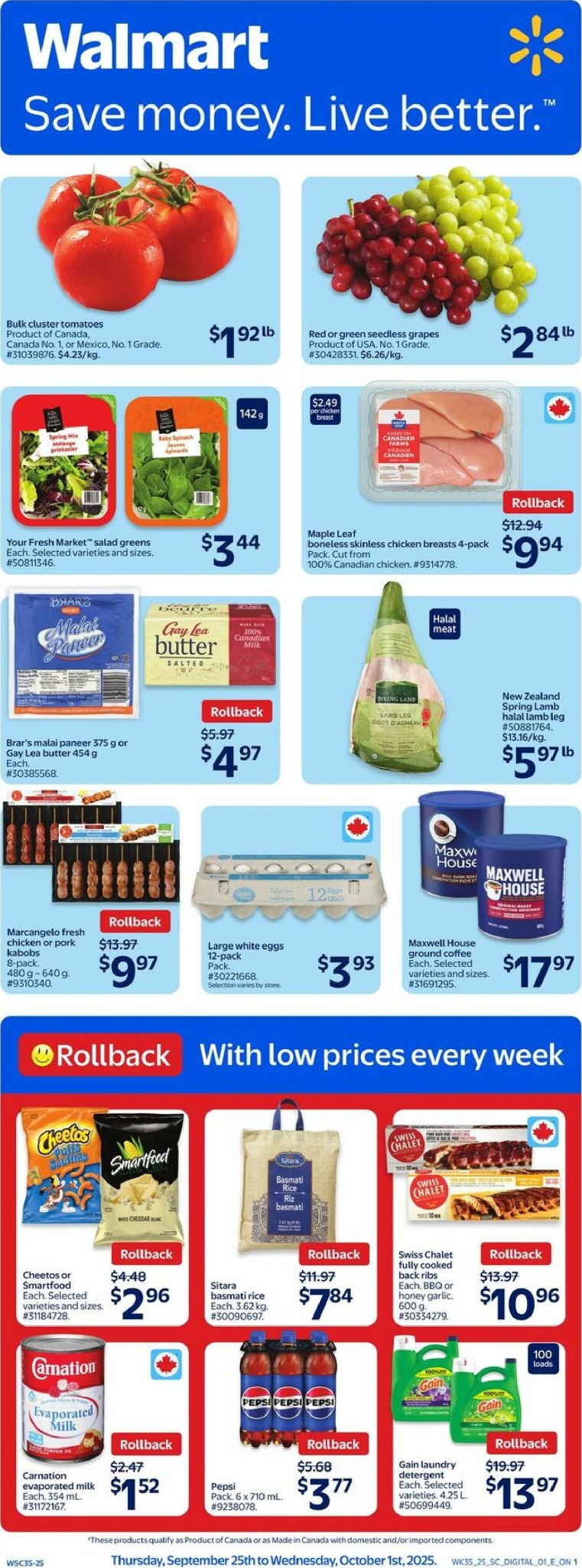 walmart - Walmart flyer valid from 09-25 - 10-01