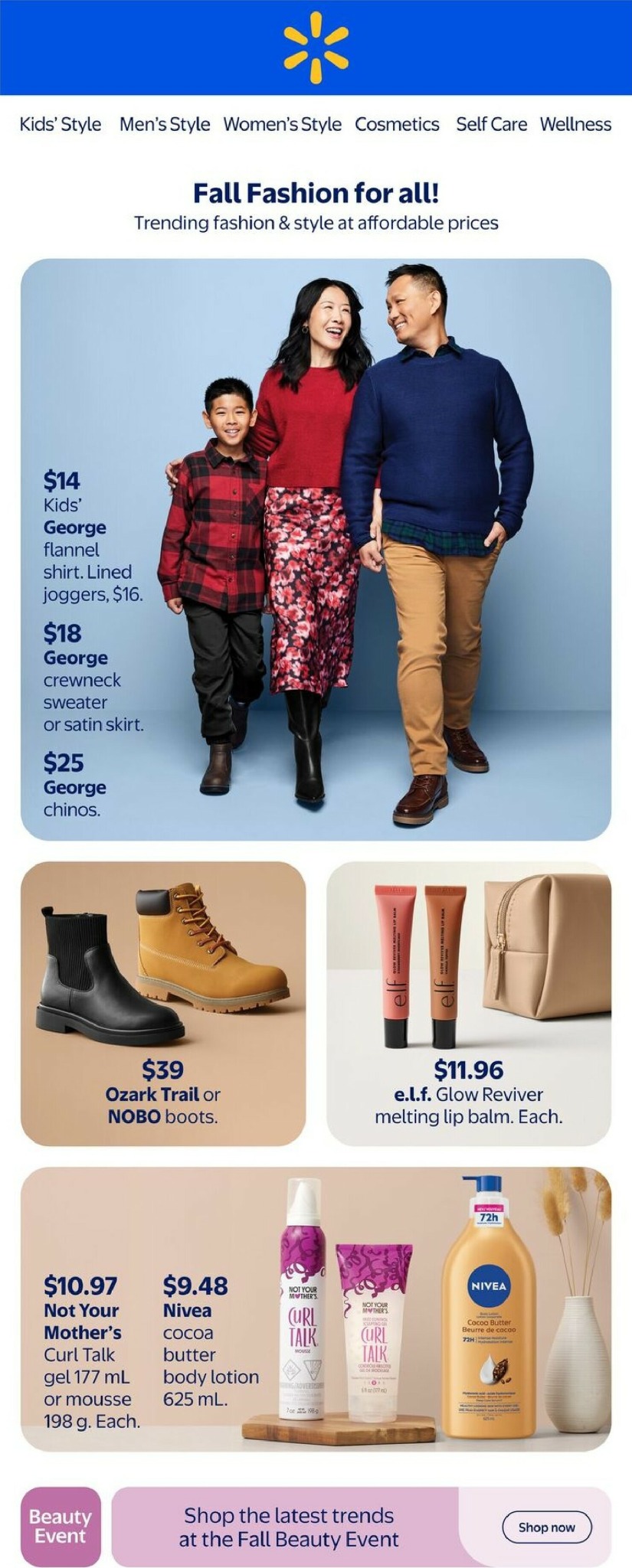 walmart - Walmart - Fall Fashion for all flyer valid from 09-25 - 10-22