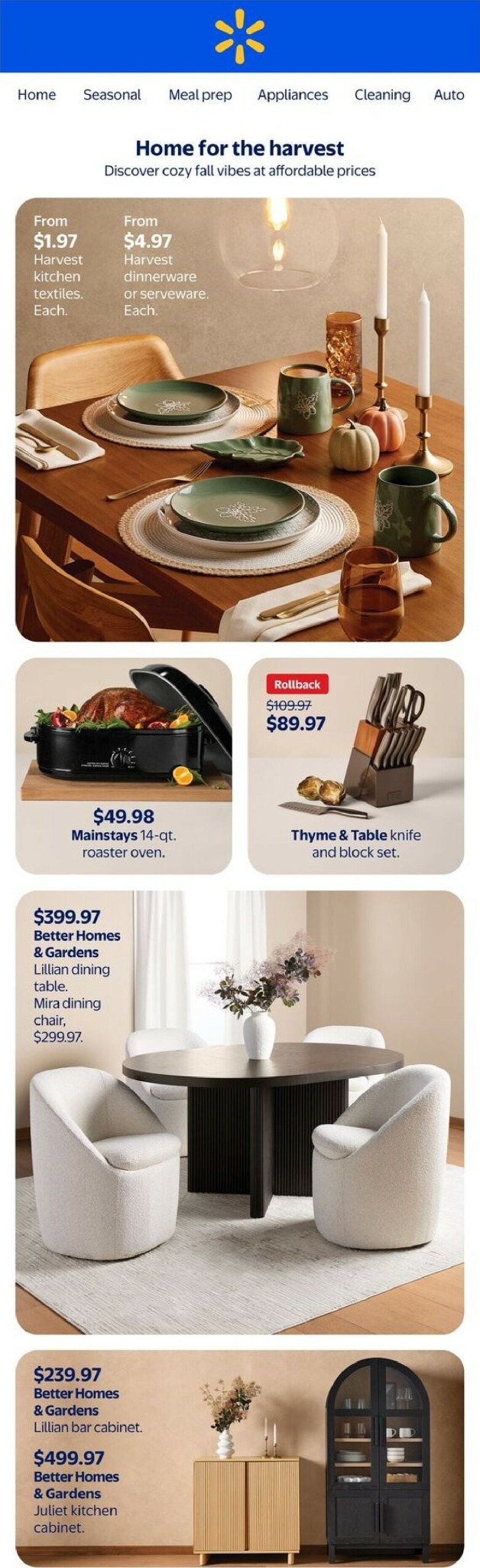 walmart - Walmart - Home for the harvest flyer valid from 09-25 - 10-22