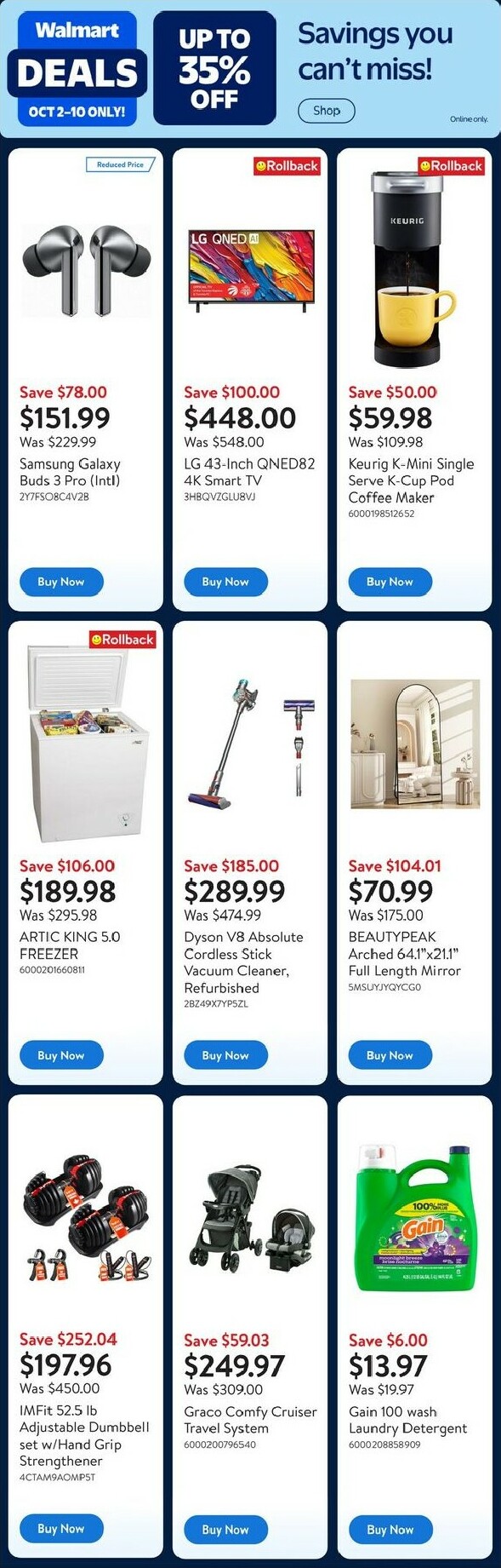 walmart - Walmart - Deals flyer valid from 10-02 - 10-10
