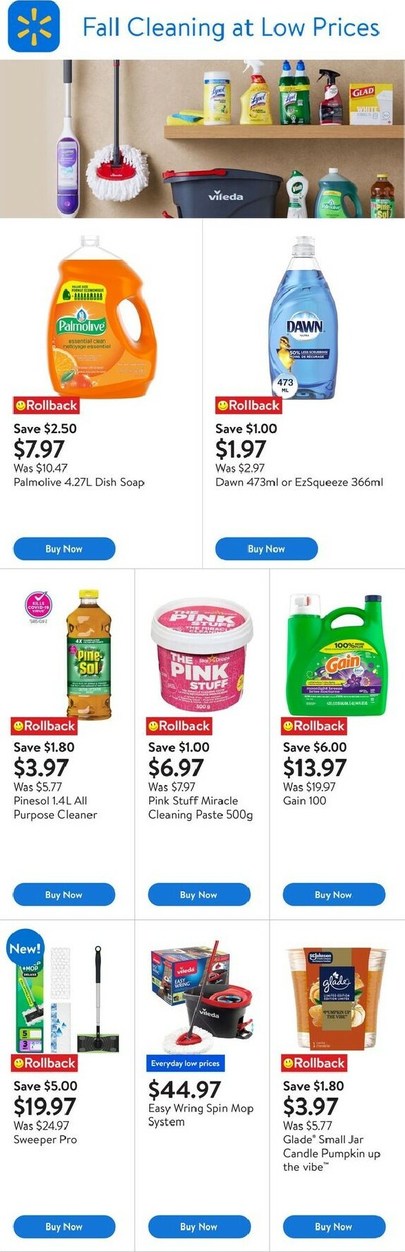 walmart - Walmart - Fall cleaning flyer valid from 09-25 - 10-08