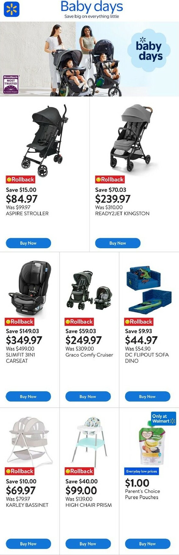 walmart - Walmart - Baby Days flyer valid from 09-25 - 10-08