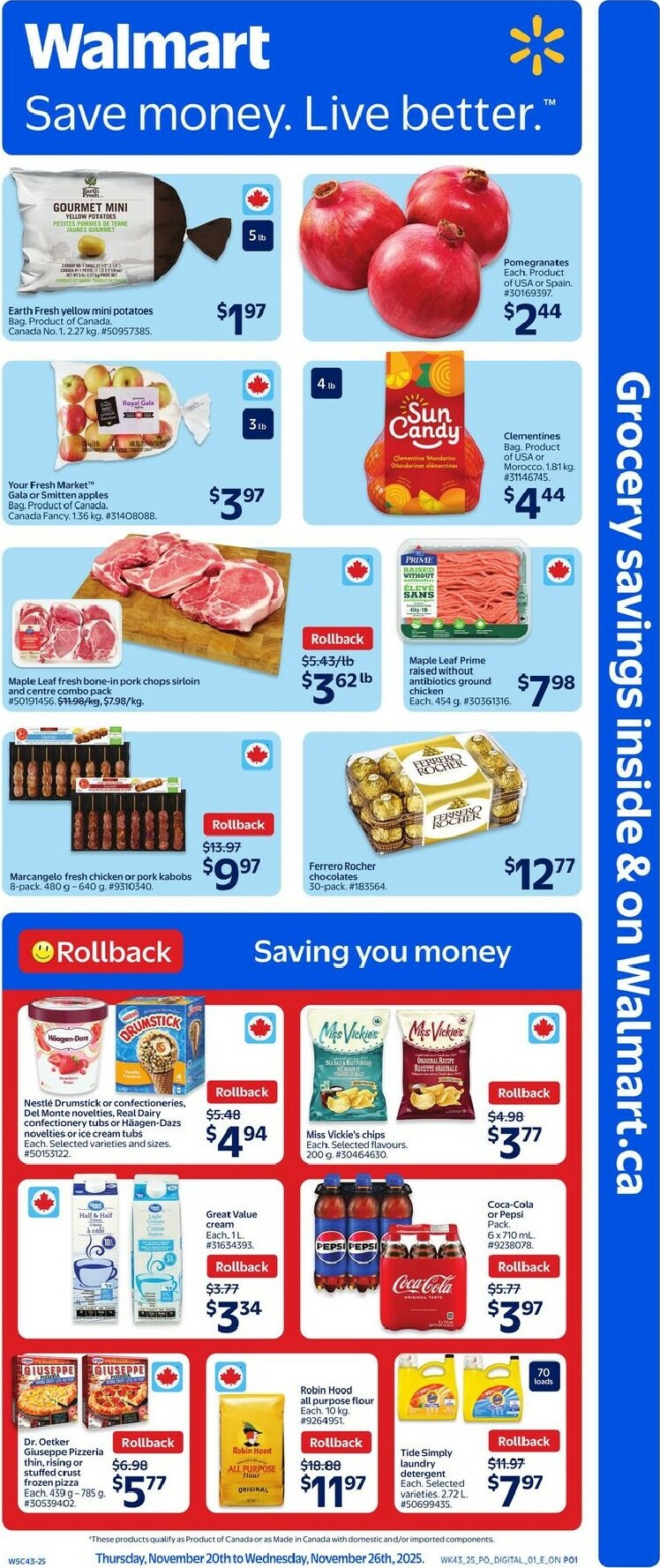 walmart - Walmart Flyer Valid From 11-20 to 11-26