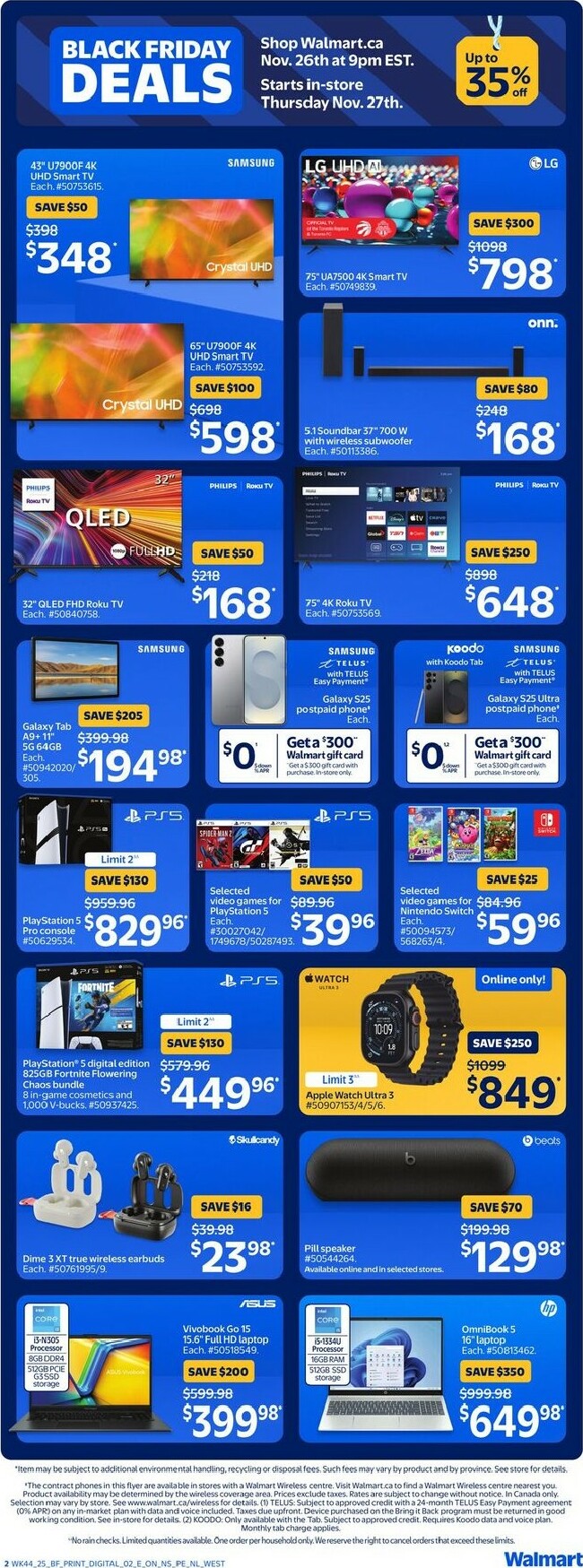 walmart - Walmart - Black Friday Flyer Valid From 11-26 to 12-03 - page: 3