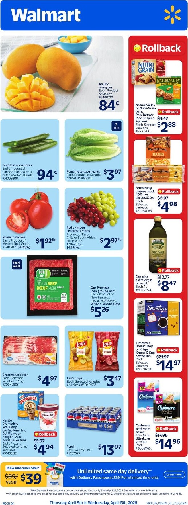 walmart - Upcoming Walmart Flyer Valid from 2026-04-09 to 2026-04-15 - page: 1
