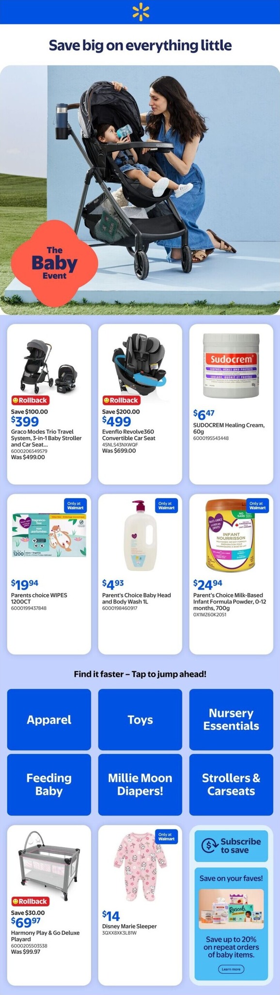 walmart - Walmart - The Baby Event Flyer Valid from 2026-04-16 to 2026-04-22