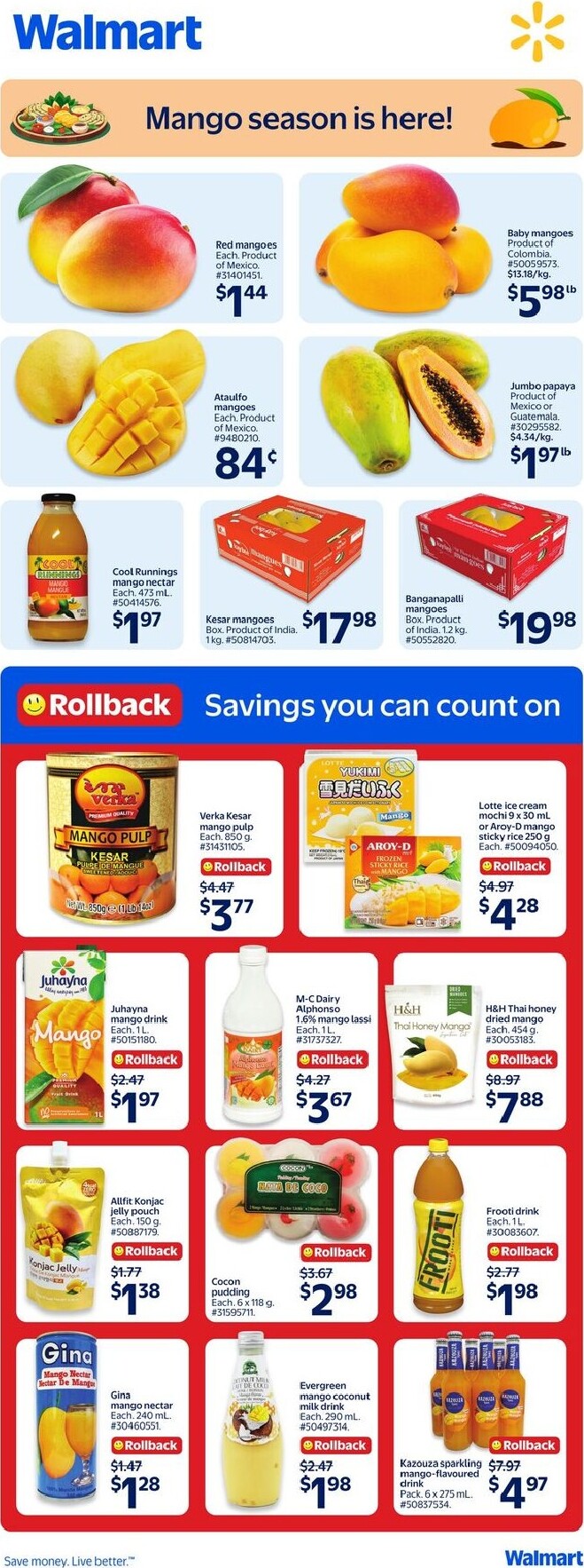 walmart - New Walmart - Mango Season Flyer for This Week – 2026-04-23 to 2026-05-06