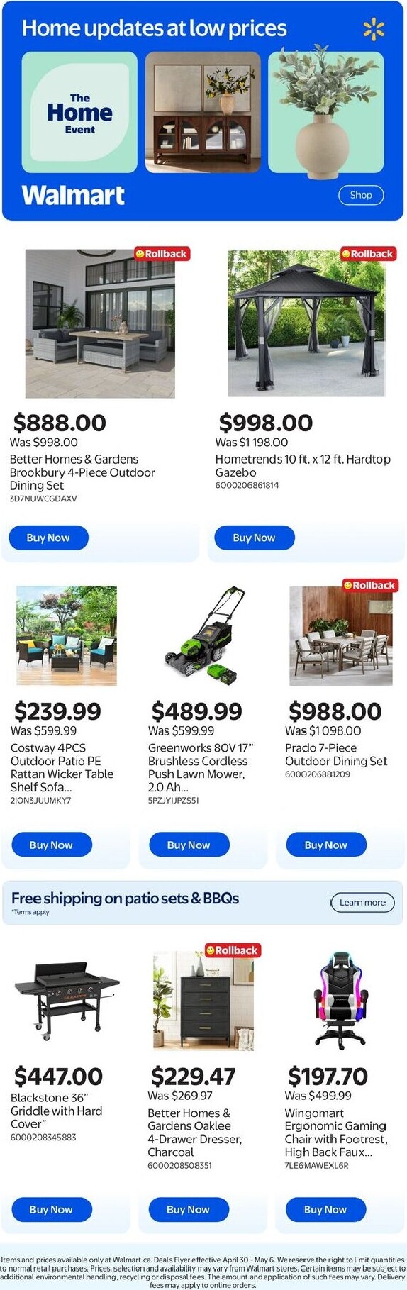 walmart - New Walmart - Home Event Flyer for This Week – 2026-04-30 to 2026-05-06