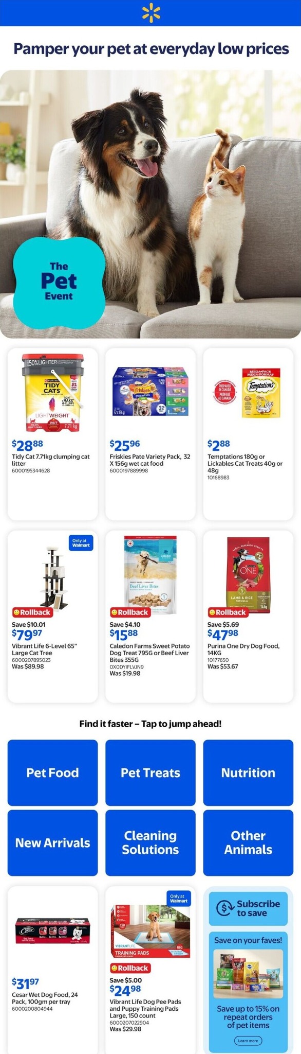 walmart - Walmart - The Pet Event Flyer Valid from 2026-04-30 to 2026-05-27