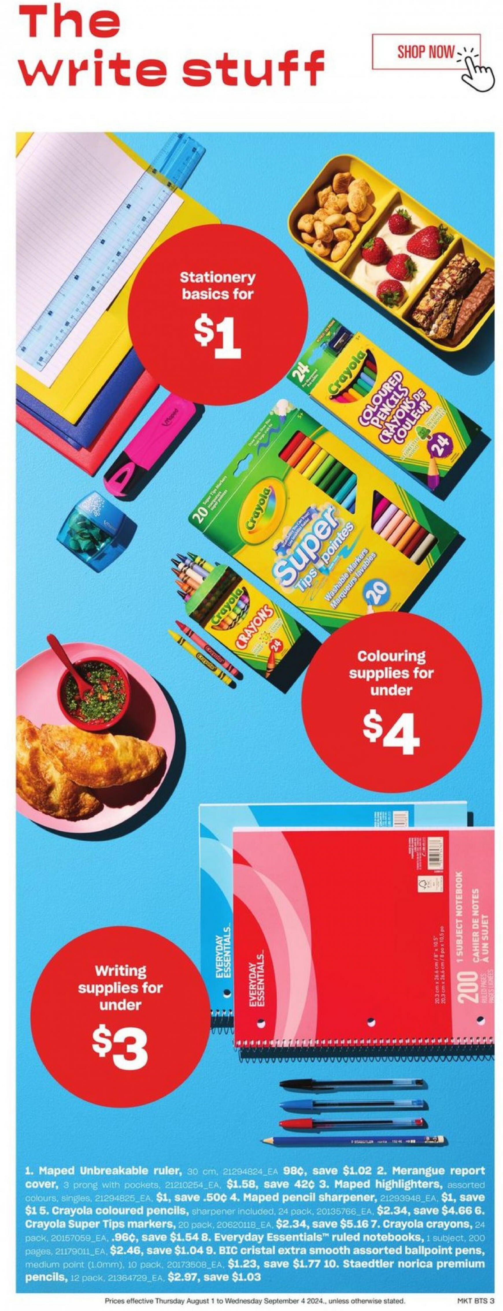 zehrs - Zehrs - Back To School flyer current 01.08. - 04.09. - page: 3