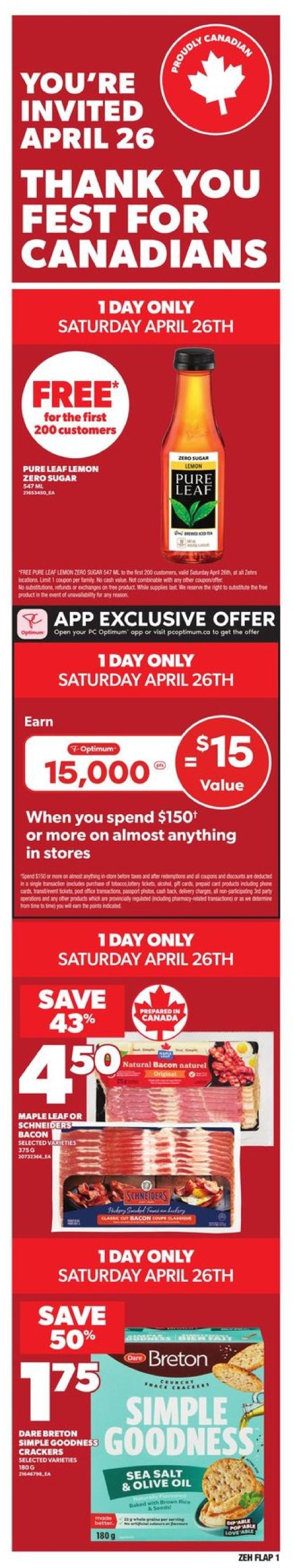 zehrs - Zehrs flyer valid from 04-24 - 04-30