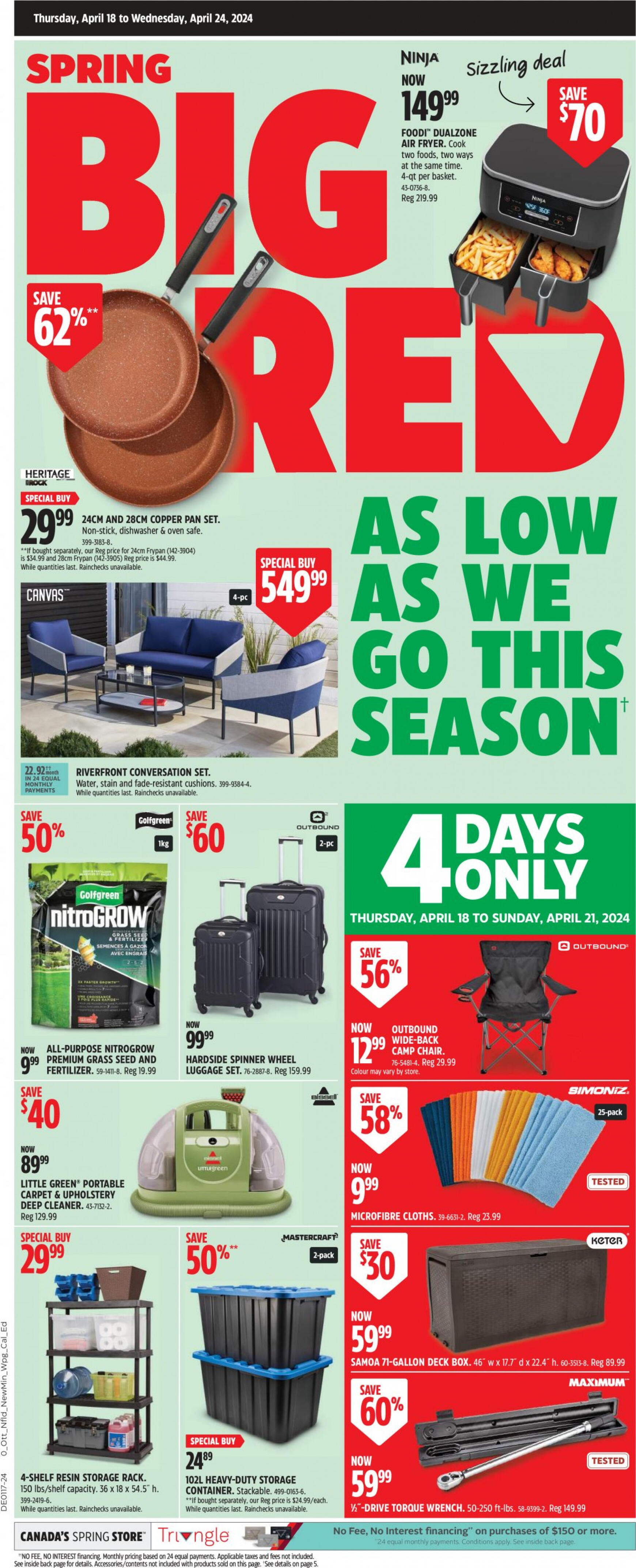 canadian-tire - Canadian Tire flyer current 18.04. - 24.04.