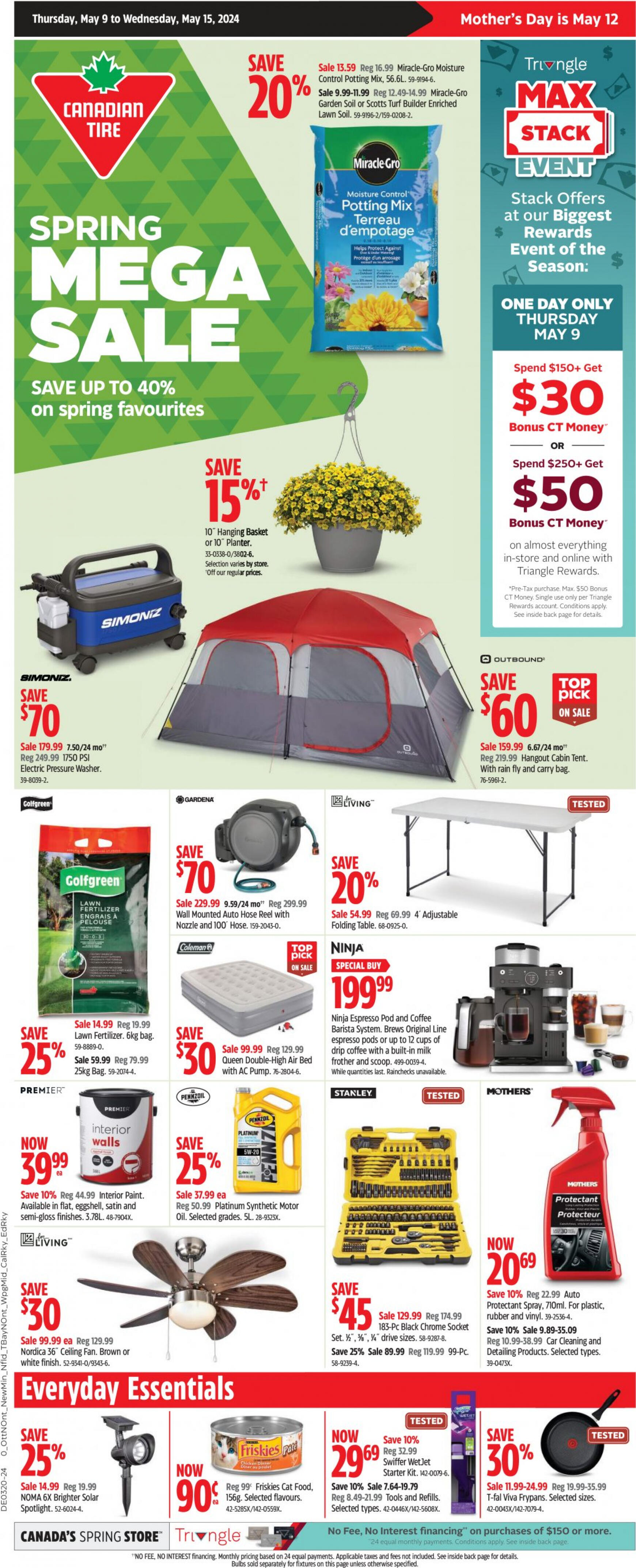 canadian-tire - Canadian Tire flyer current 09.05. - 15.05.