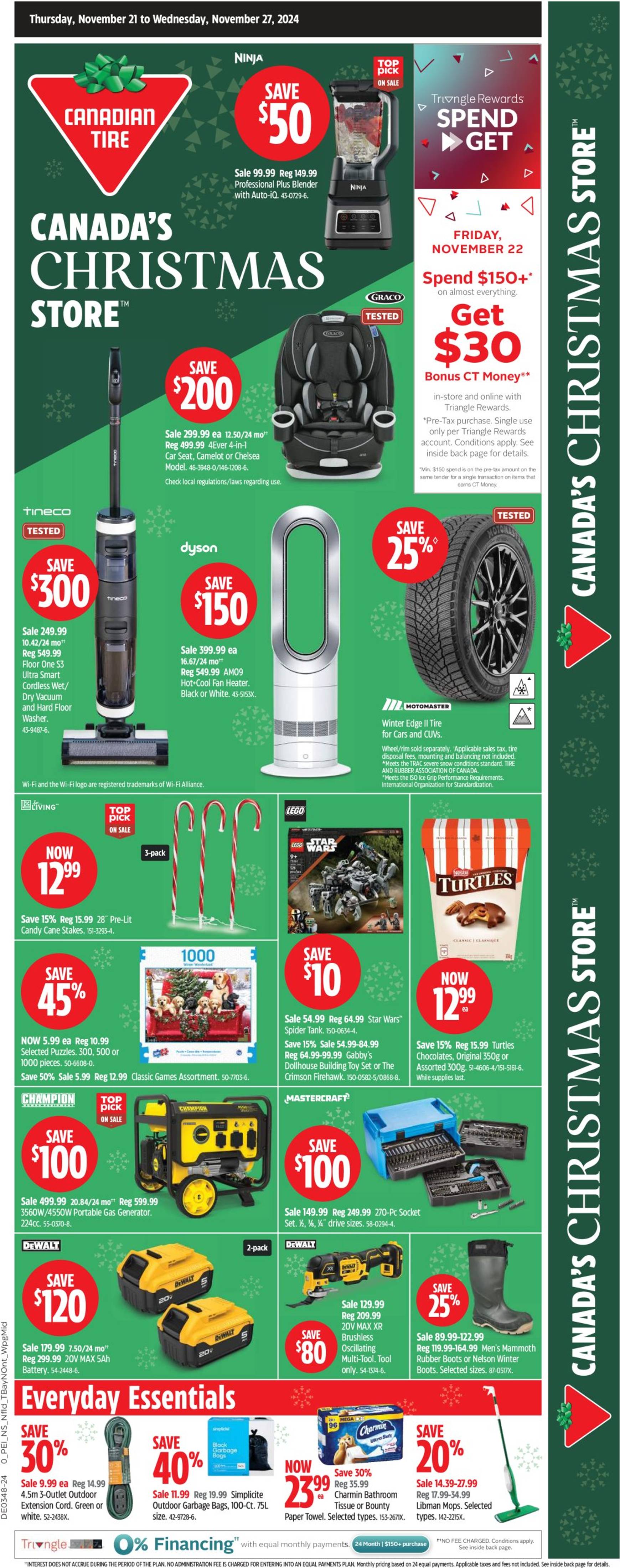 canadian-tire - Canadian Tire - Canada’s Christmas Store flyer valid from 21.11. - 27.11. - page: 1