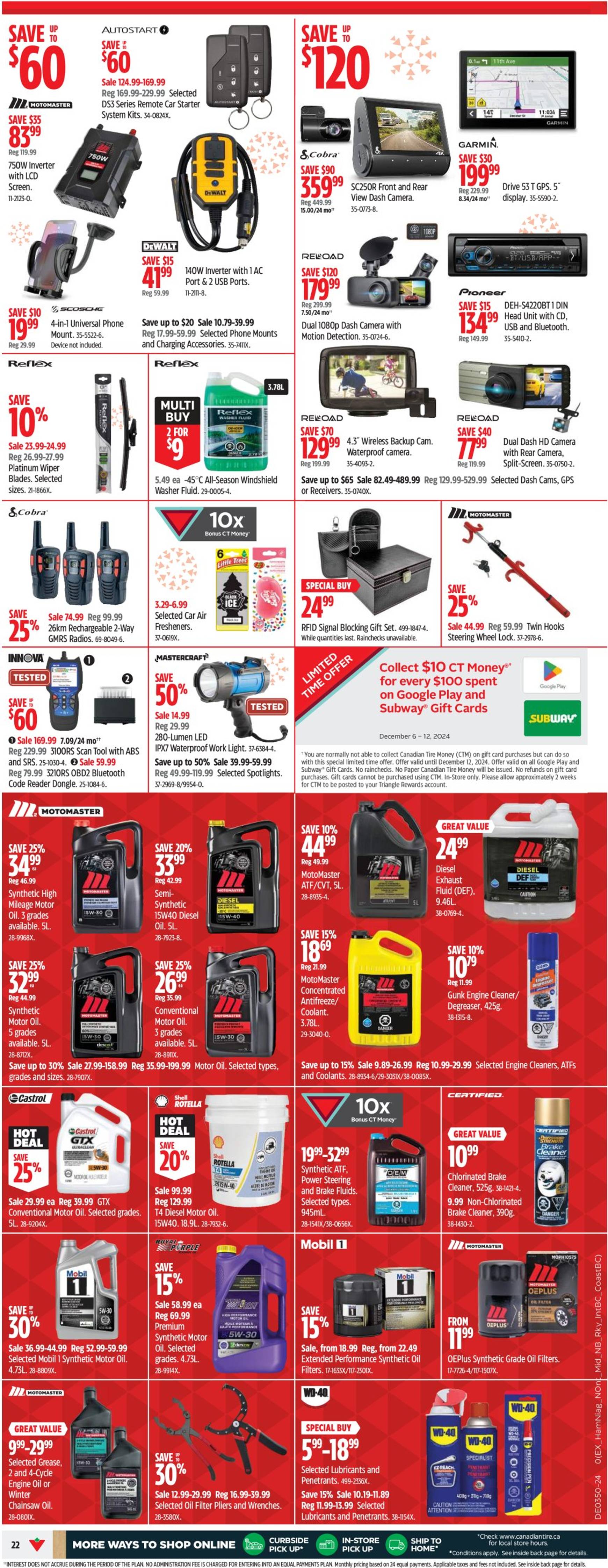 canadian-tire - Canadian Tire - Christmas rush sale flyer valid from 12-05 - 12-15 - page: 22