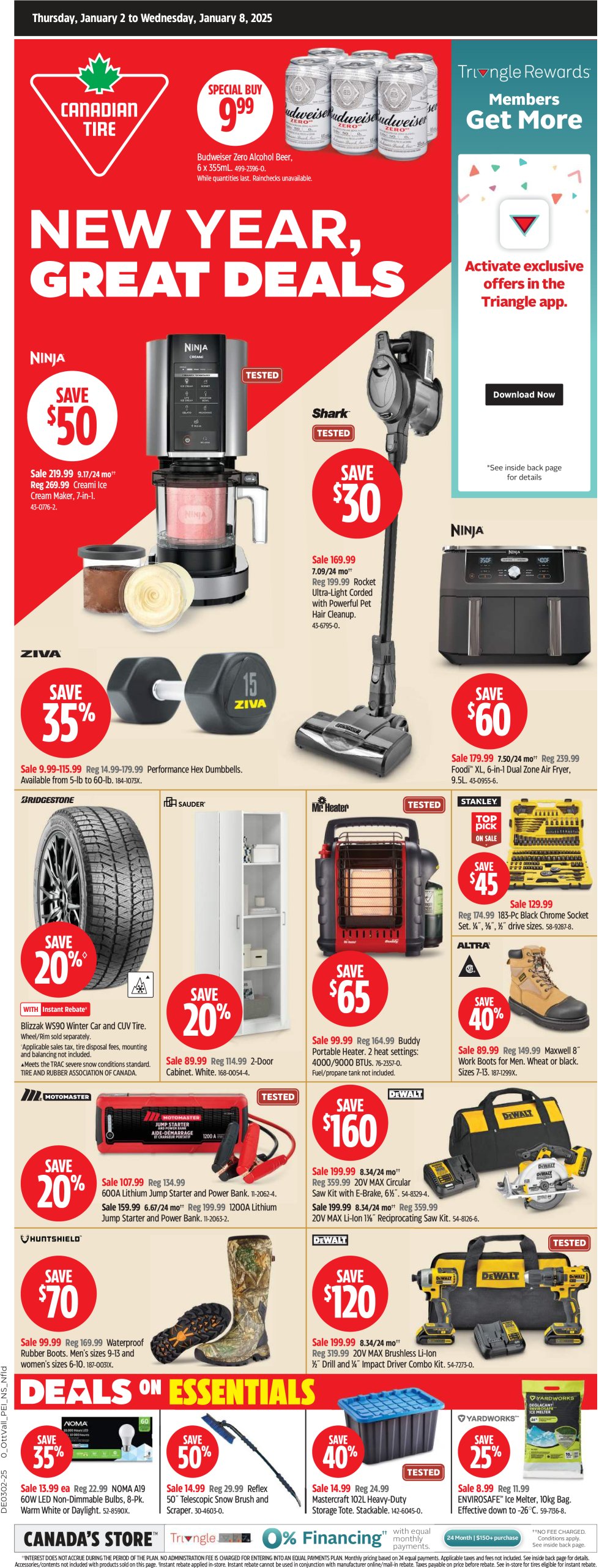 canadian-tire - Canadian Tire - New Year Deals flyer valid from 01-02 - 01-08