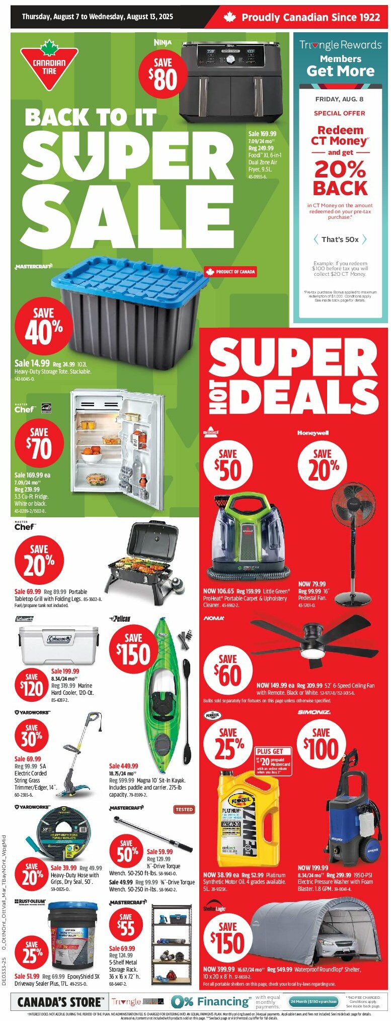 canadian-tire - Canadian Tire flyer valid from 08-07 - 08-13