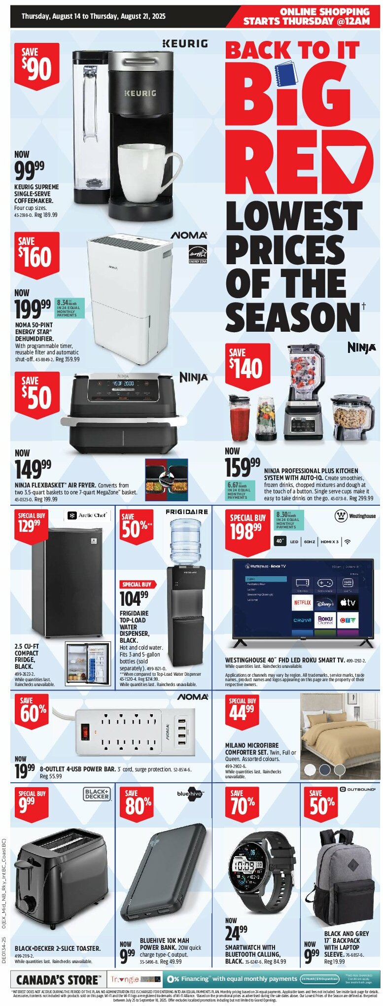 canadian-tire - Canadian Tire - Big Red flyer valid from 08-14 - 08-21