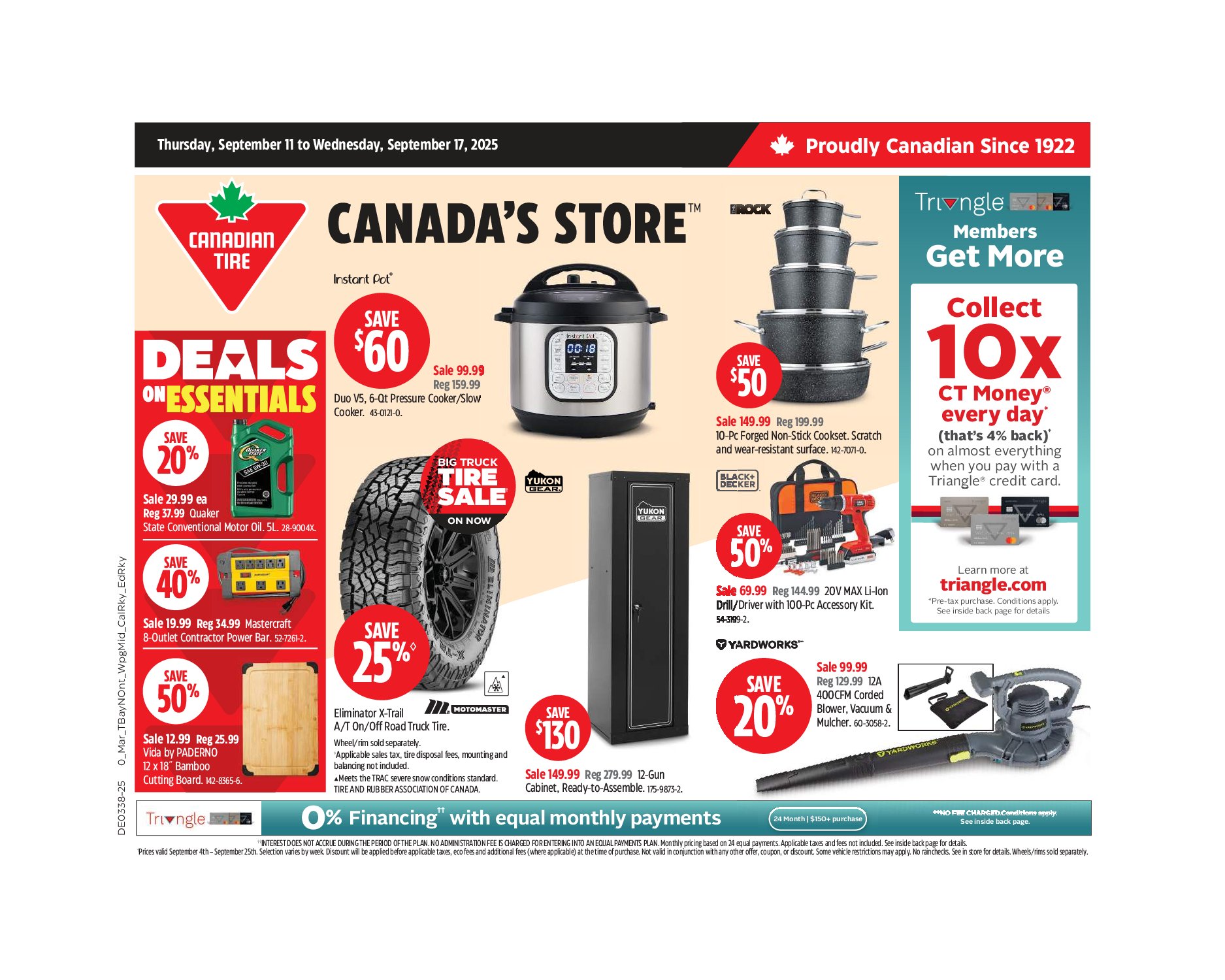 canadian-tire - Canadian Tire flyer valid from 09-11 - 09-17