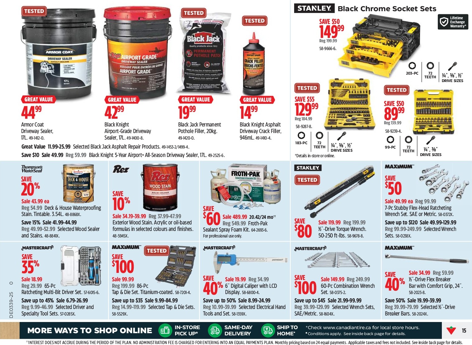 canadian-tire - Canadian Tire - Fall Store flyer valid from 09-18 - 09-25 - page: 15