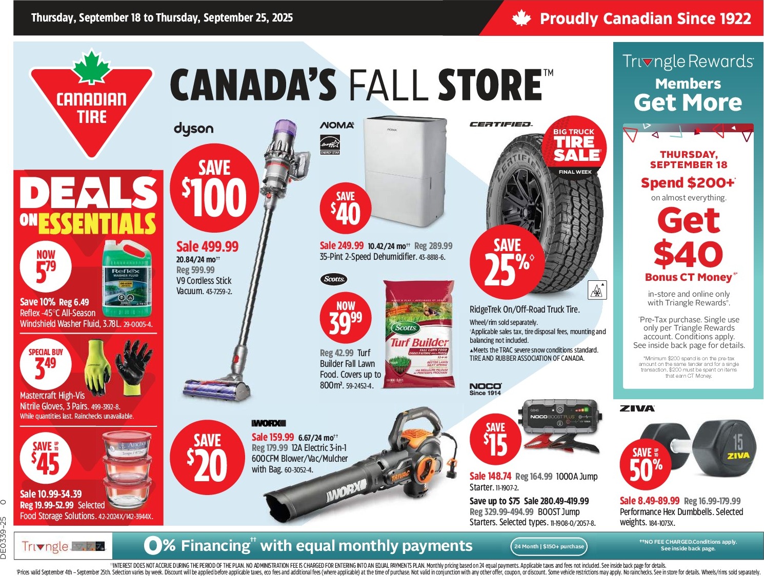 canadian-tire - Canadian Tire - Fall Store flyer valid from 09-18 - 09-25