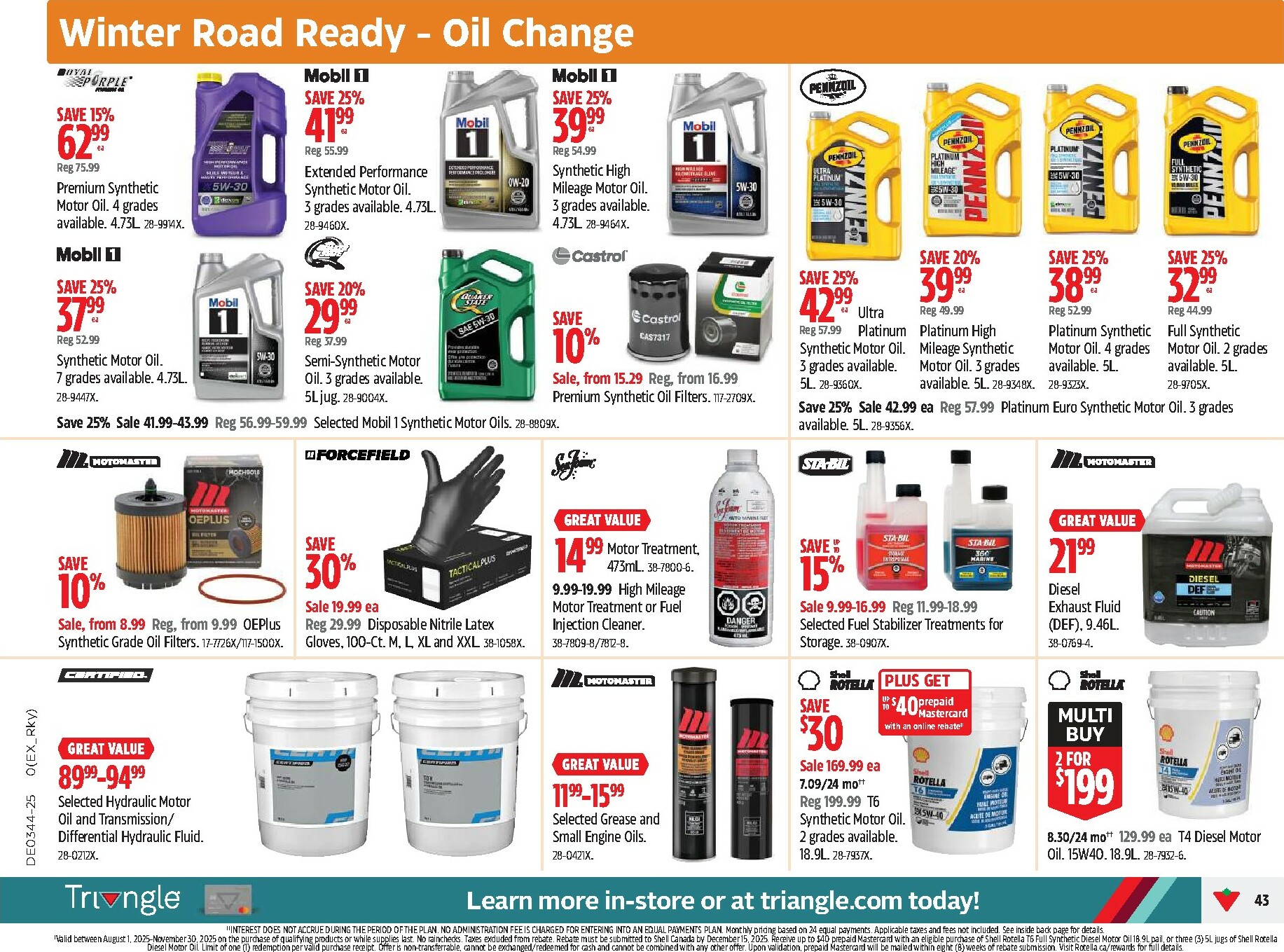 canadian-tire - Canadian Tire Flyer Valid From 10-23 to 10-29 - page: 43 canadian-tire - Canadian Tire Flyer Valid From 10-23 to 10-29 - page: 43