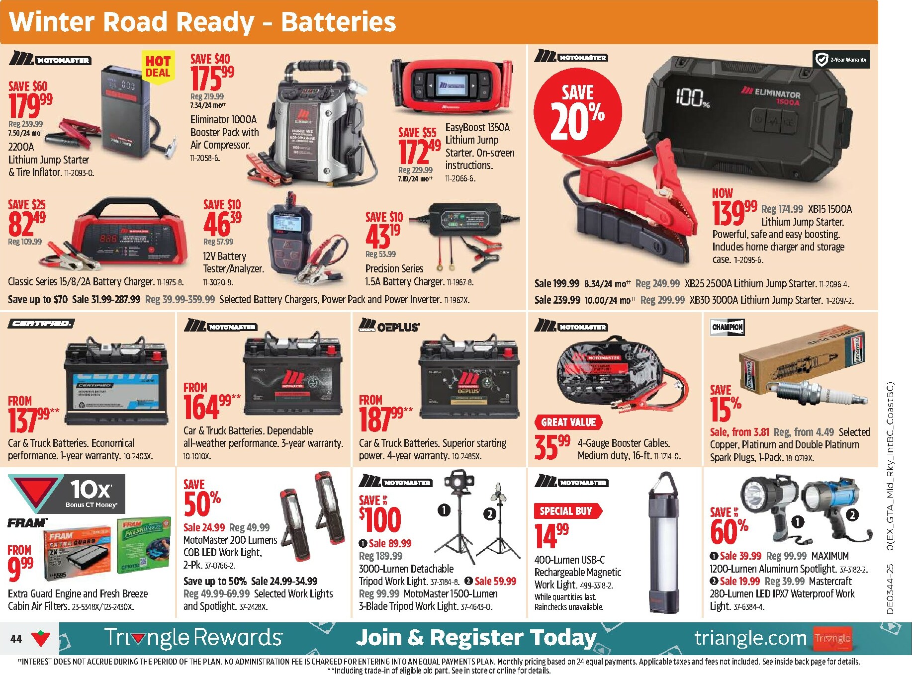 canadian-tire - Canadian Tire Flyer Valid From 10-23 to 10-29 - page: 44 canadian-tire - Canadian Tire Flyer Valid From 10-23 to 10-29 - page: 44