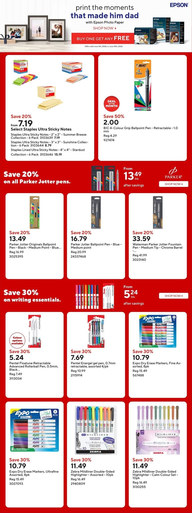 staples - Staples Flyer Valid from 2026-06-05 to 2026-06-11 - page: 12