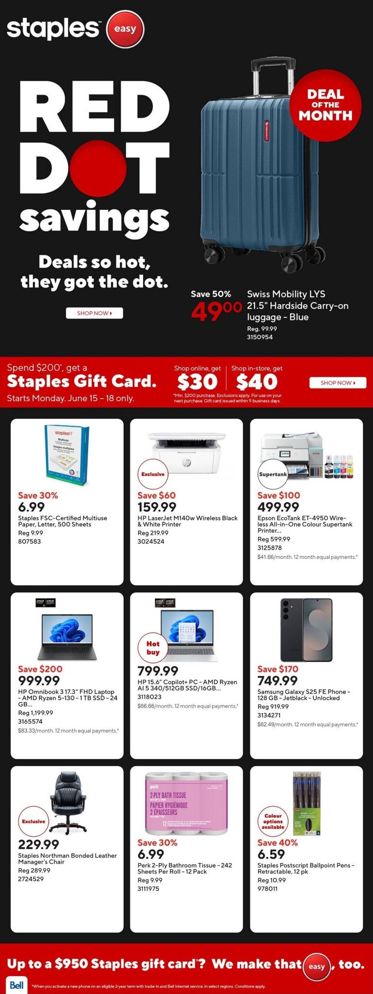 staples - Staples - Weekly Flyer Valid from 2026-06-12 to 2026-06-19