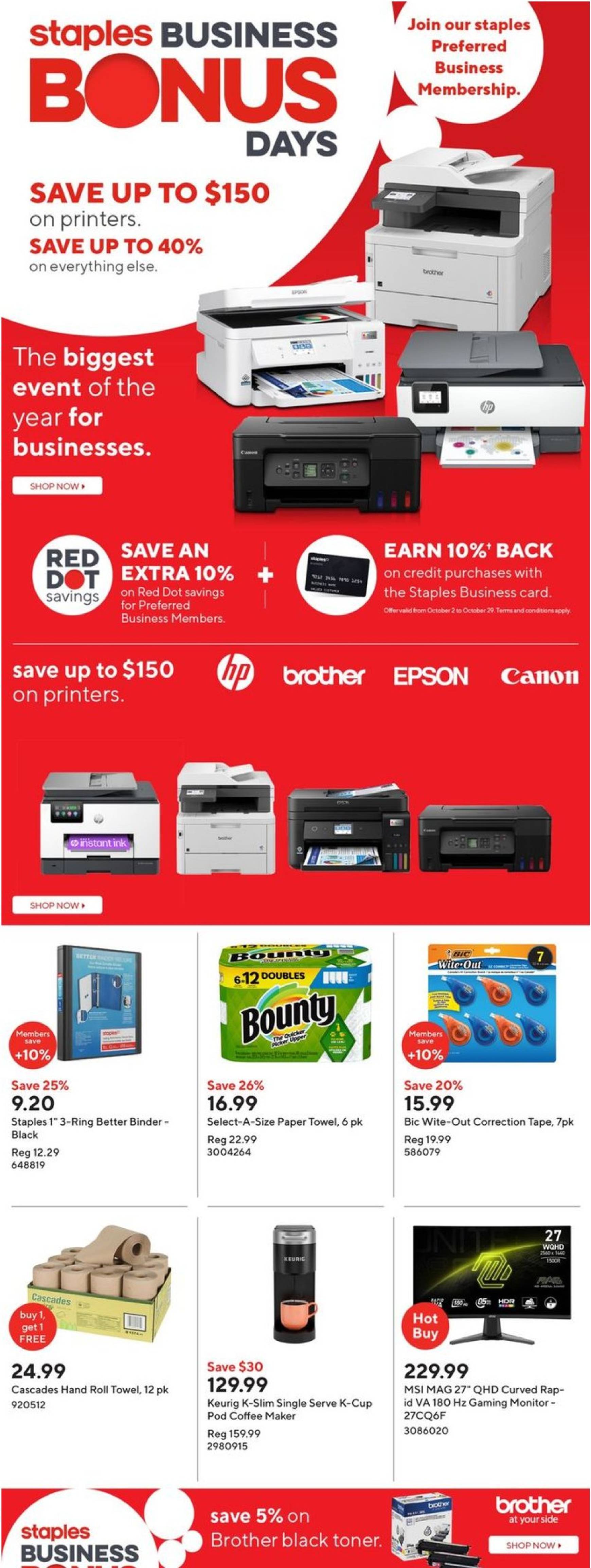 staples - Staples flyer valid from 17.10. - 23.10. - page: 1