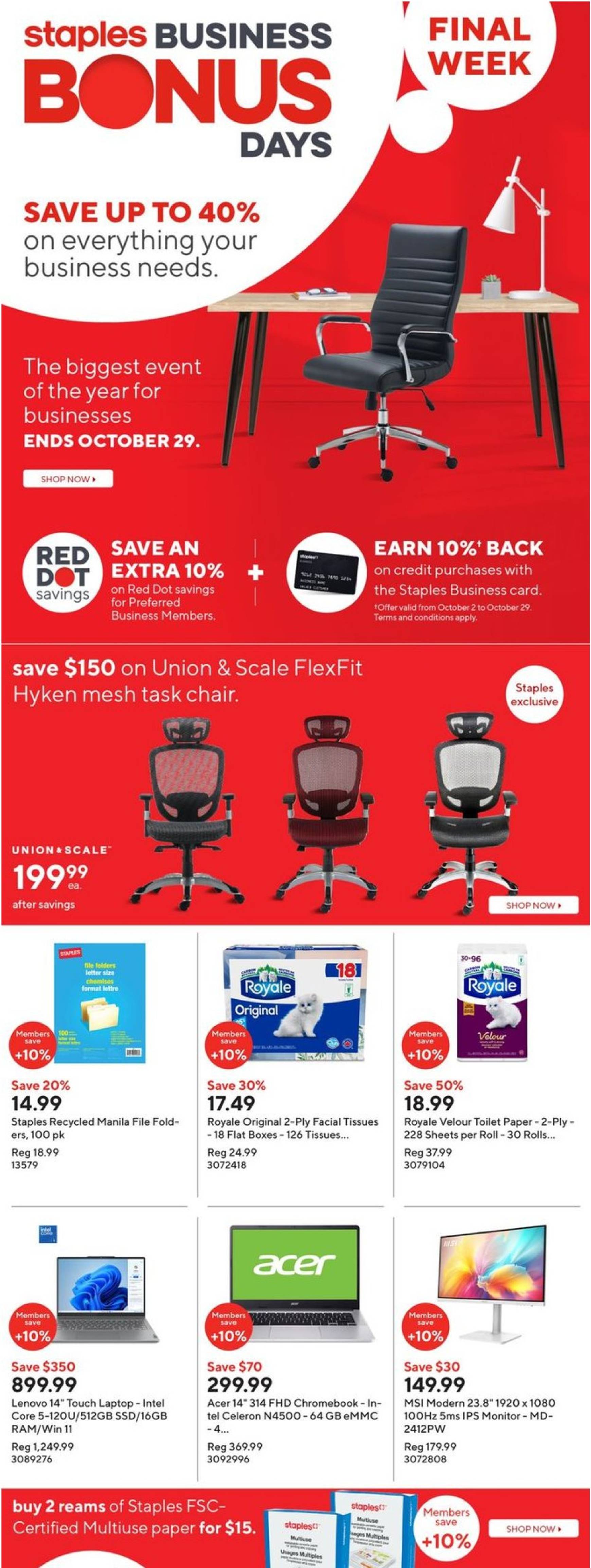 staples - Staples flyer valid from 24.10. - 30.10.