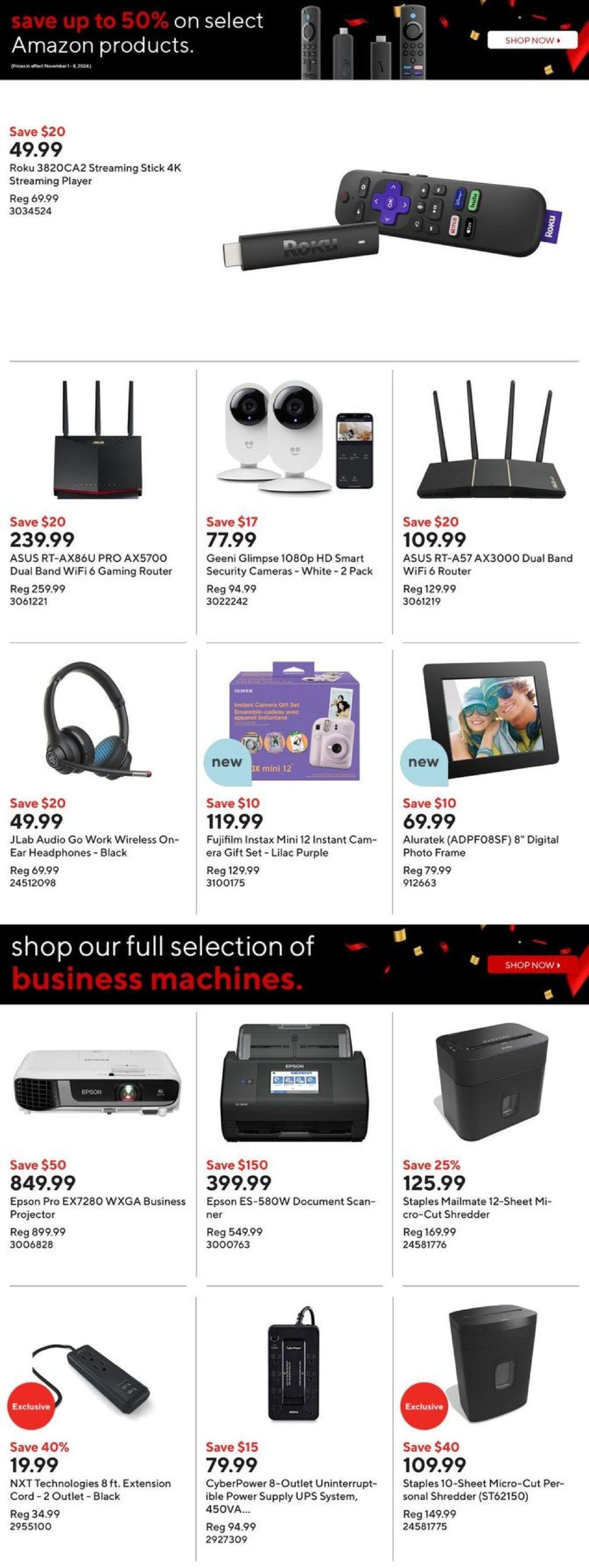 staples - Staples Flyer - Black Friday Oct. 30, 2024 - Nov. 5, 2024 - page: 14