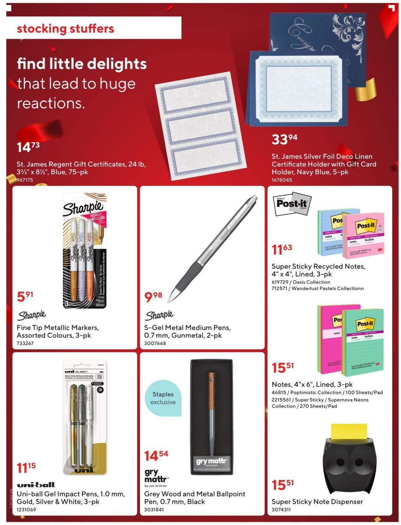 staples - Staples flyer Sep. 25, 2024 - Dec. 18, 2024 - page: 7