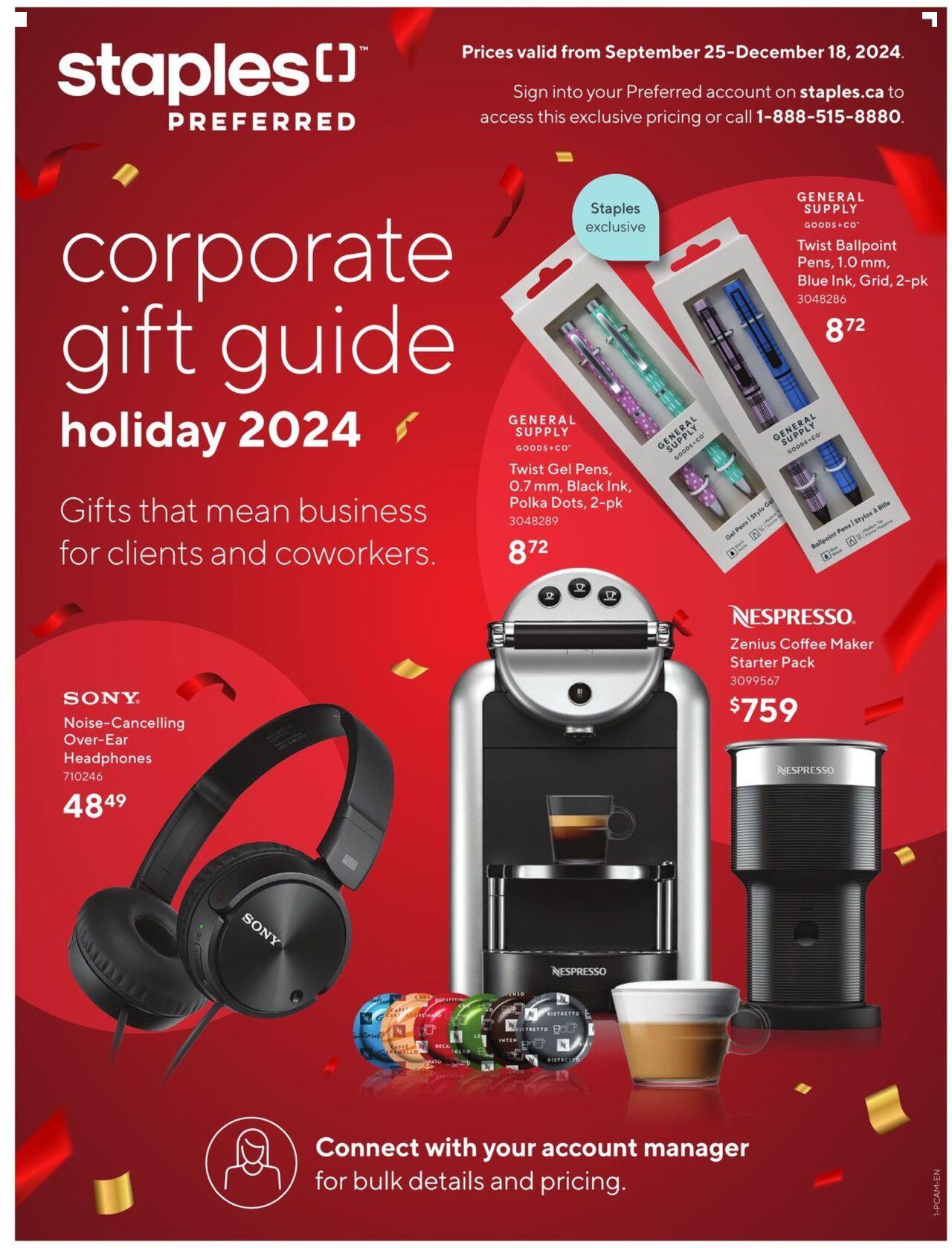 staples - Staples flyer Sep. 25, 2024 - Dec. 18, 2024