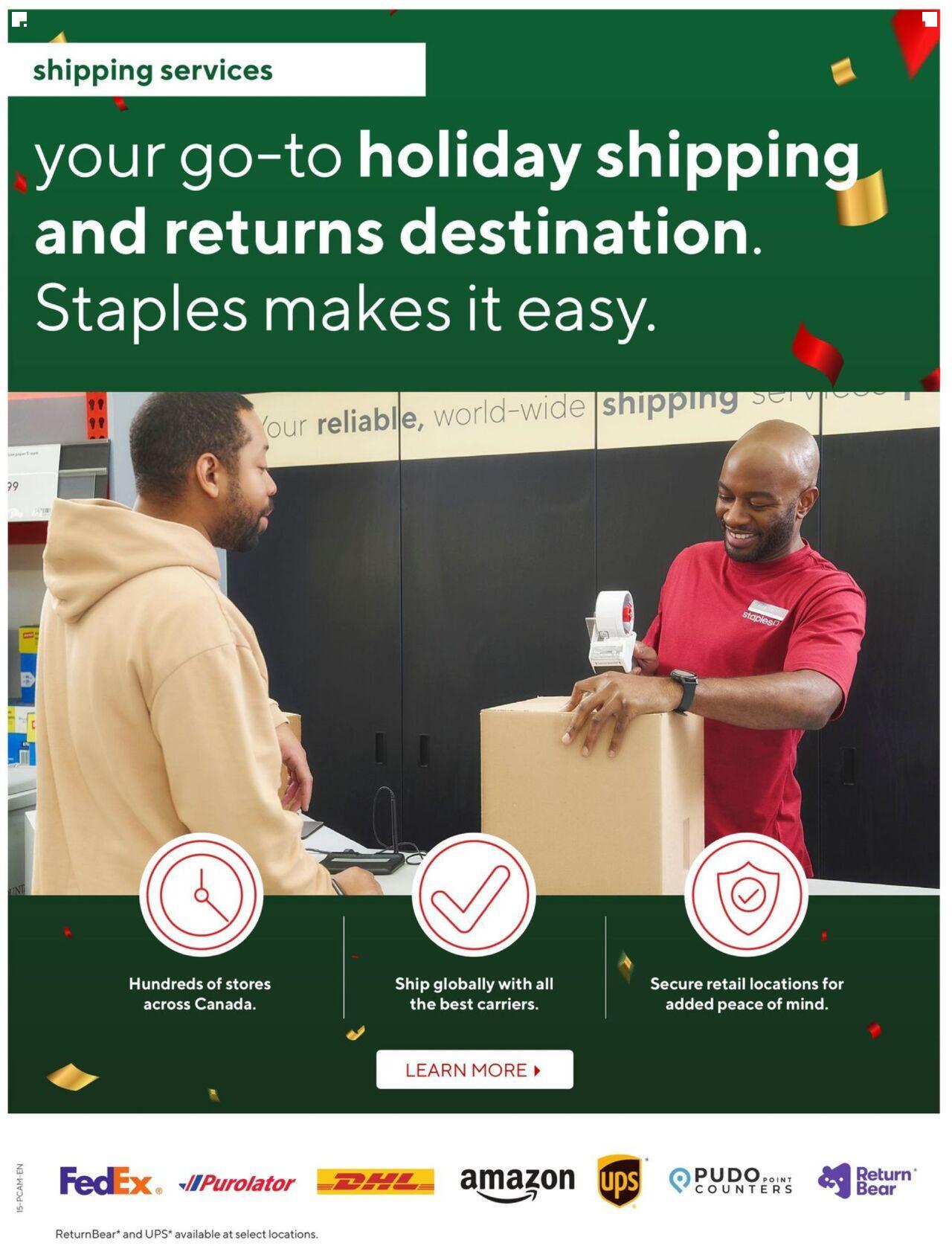 staples - Staples flyer Sep. 25, 2024 - Dec. 18, 2024 - page: 15