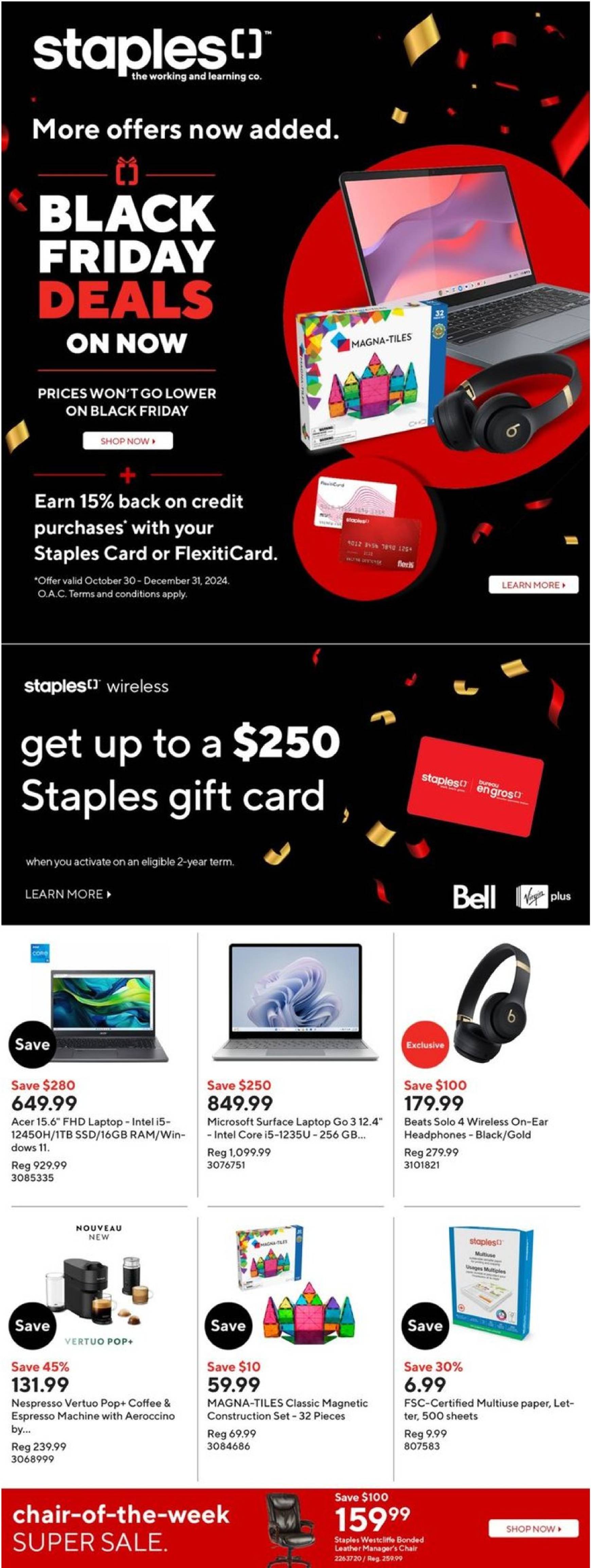 staples - Staples - Black Friday flyer valid from 11-20 - 11-26