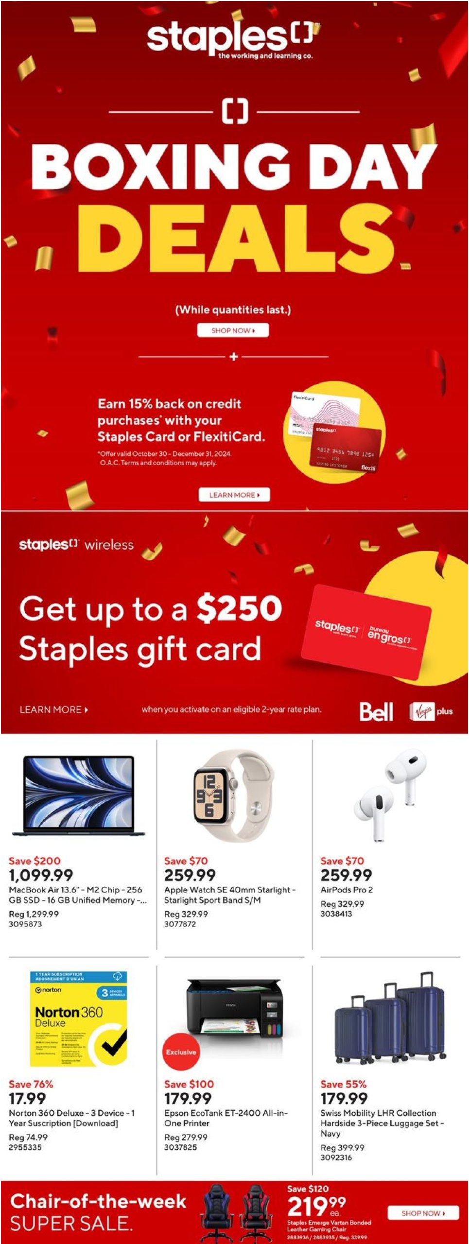 staples - Staples flyer valid from 12-25 - 12-31