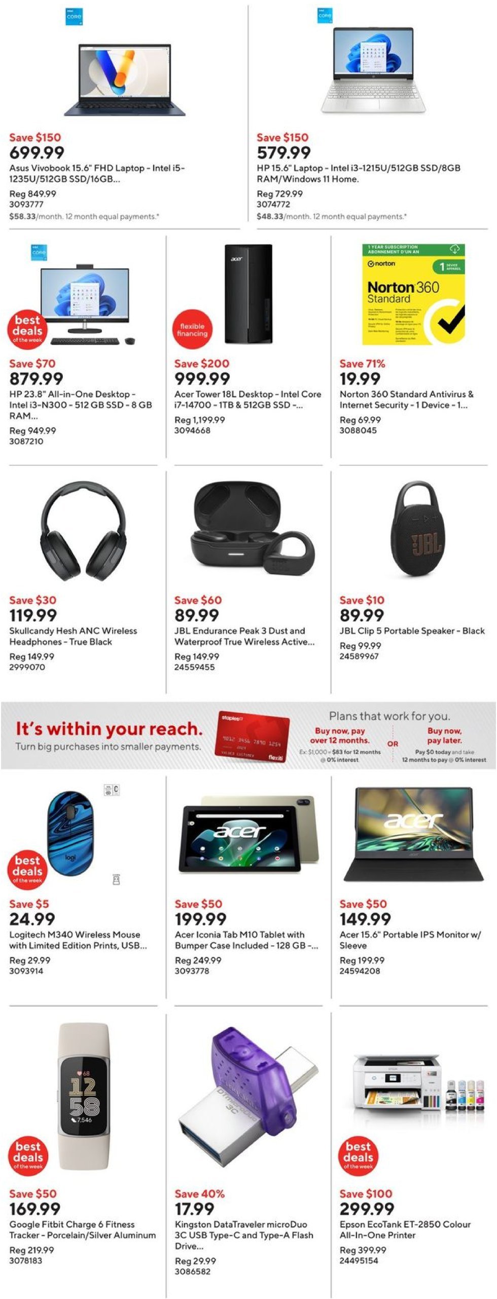 staples - Staples flyer valid from 01-08 - 01-14 - page: 3