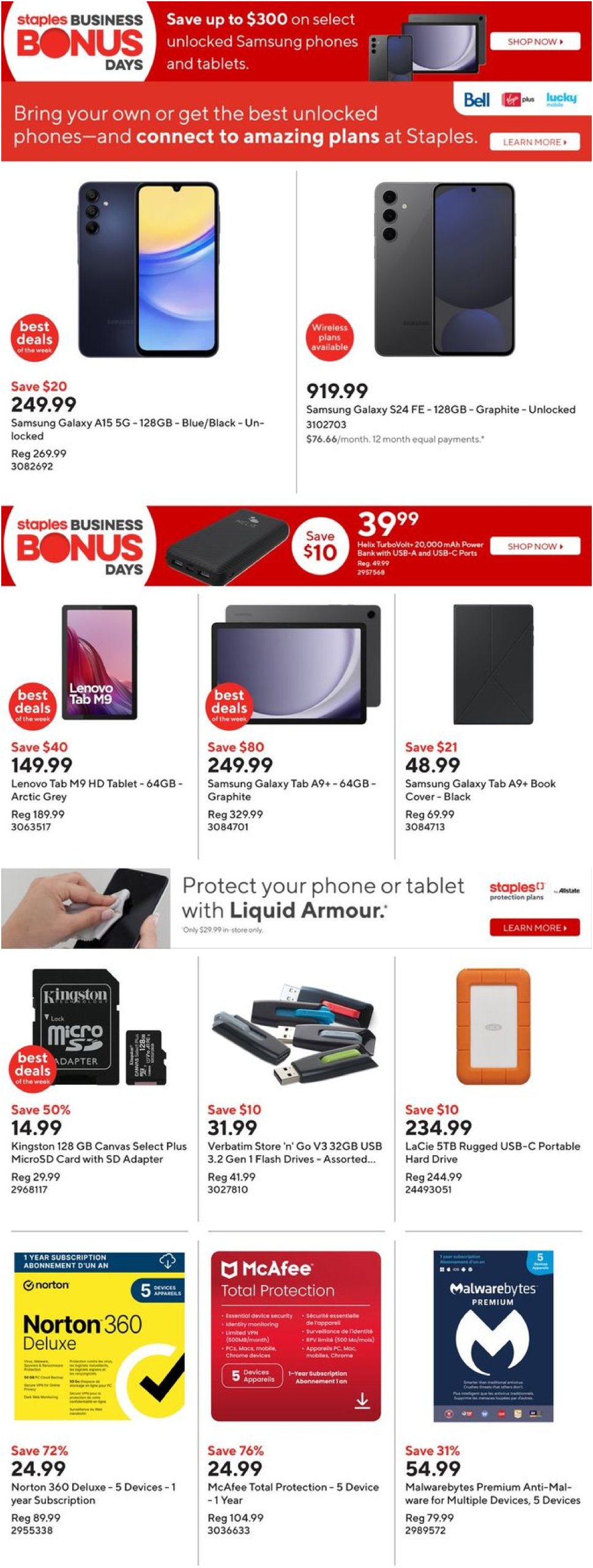 staples - Staples flyer valid from 01-22 - 01-28 - page: 13