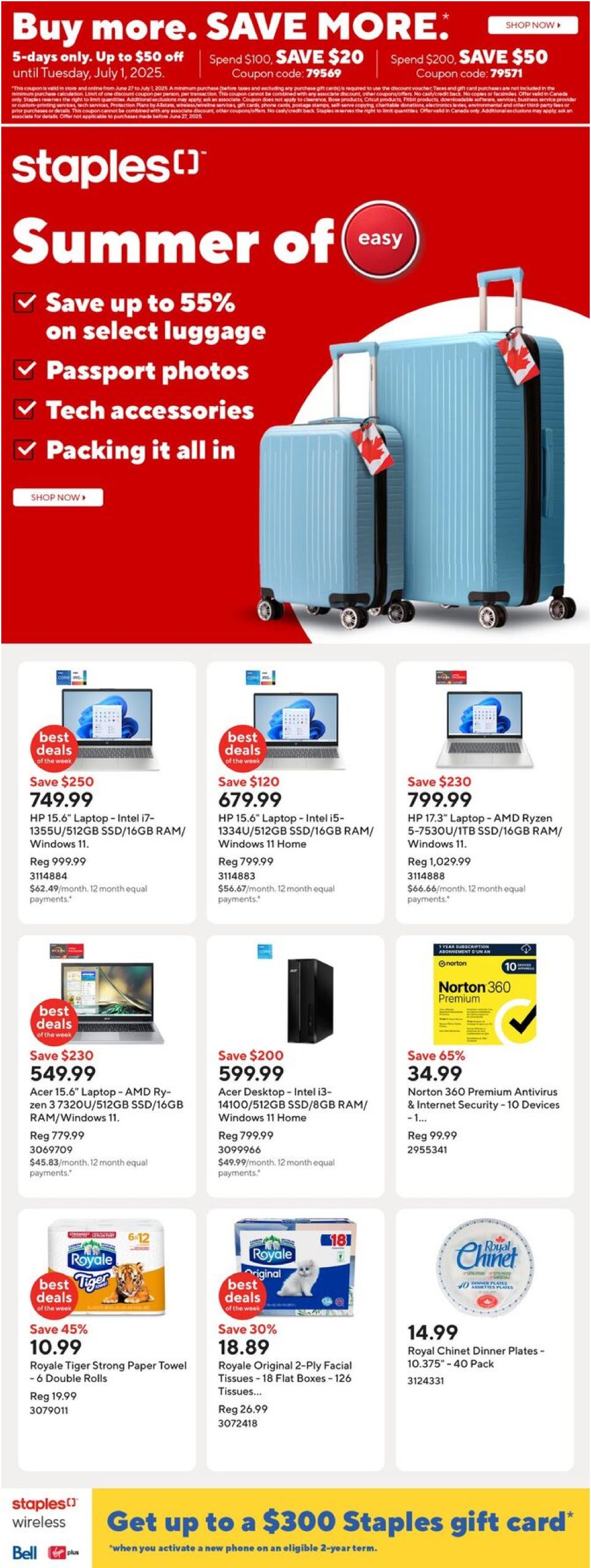 staples - Staples flyer valid from 06-27 - 07-03