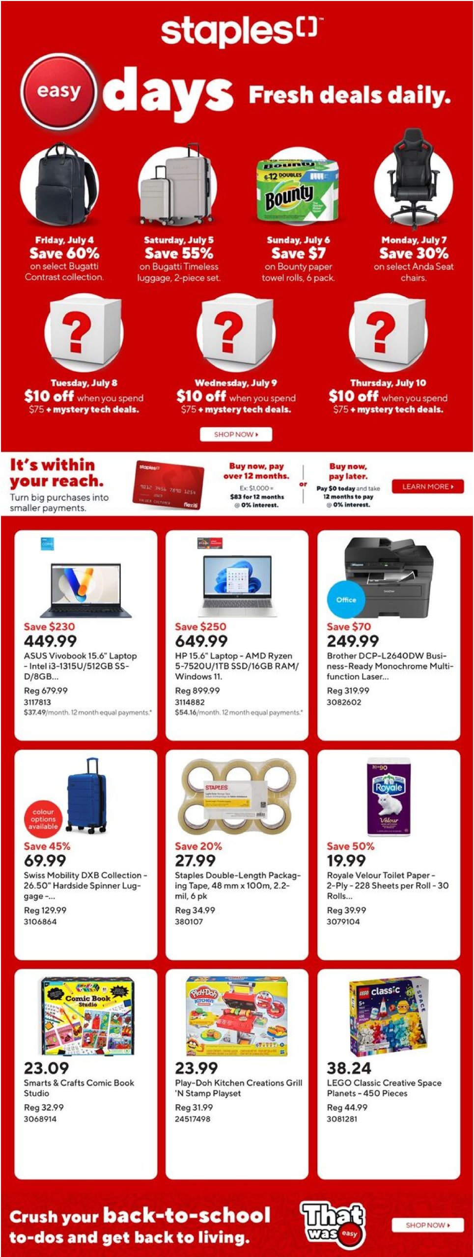 staples - Staples flyer valid from 07-04 - 07-10