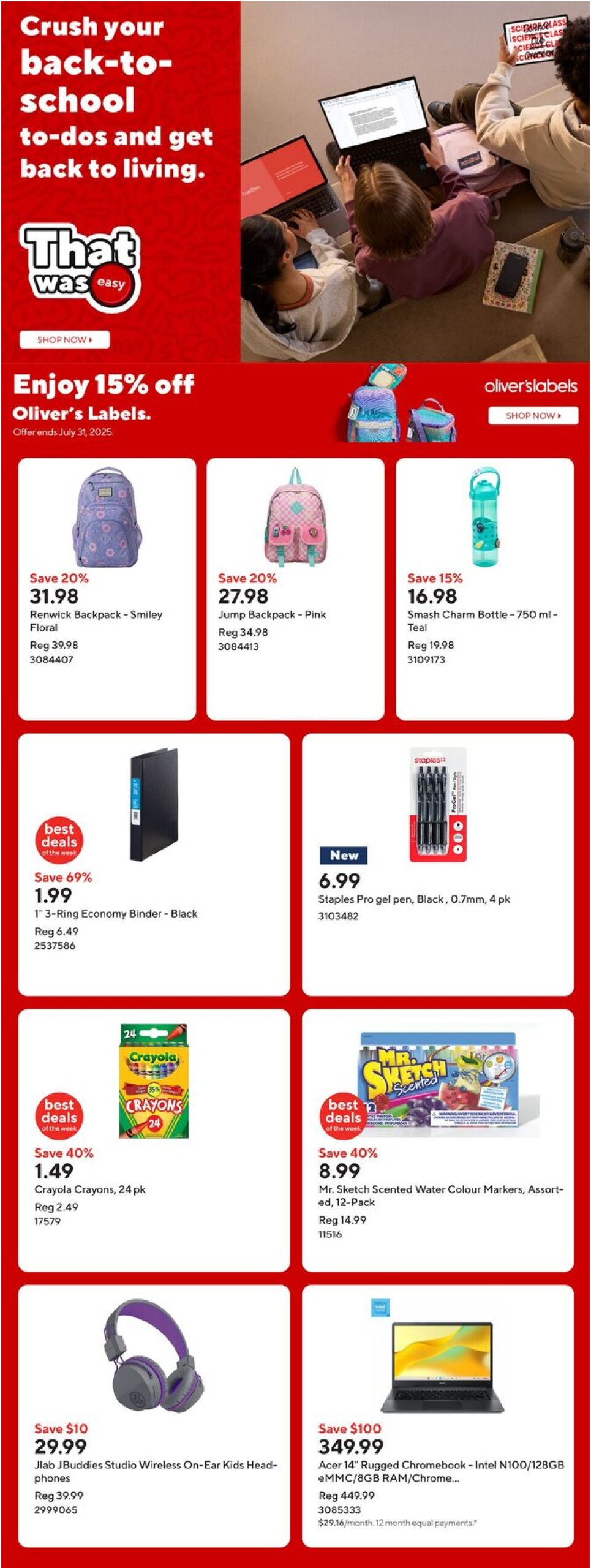 staples - Staples flyer valid from 07-11 - 07-17 - page: 3