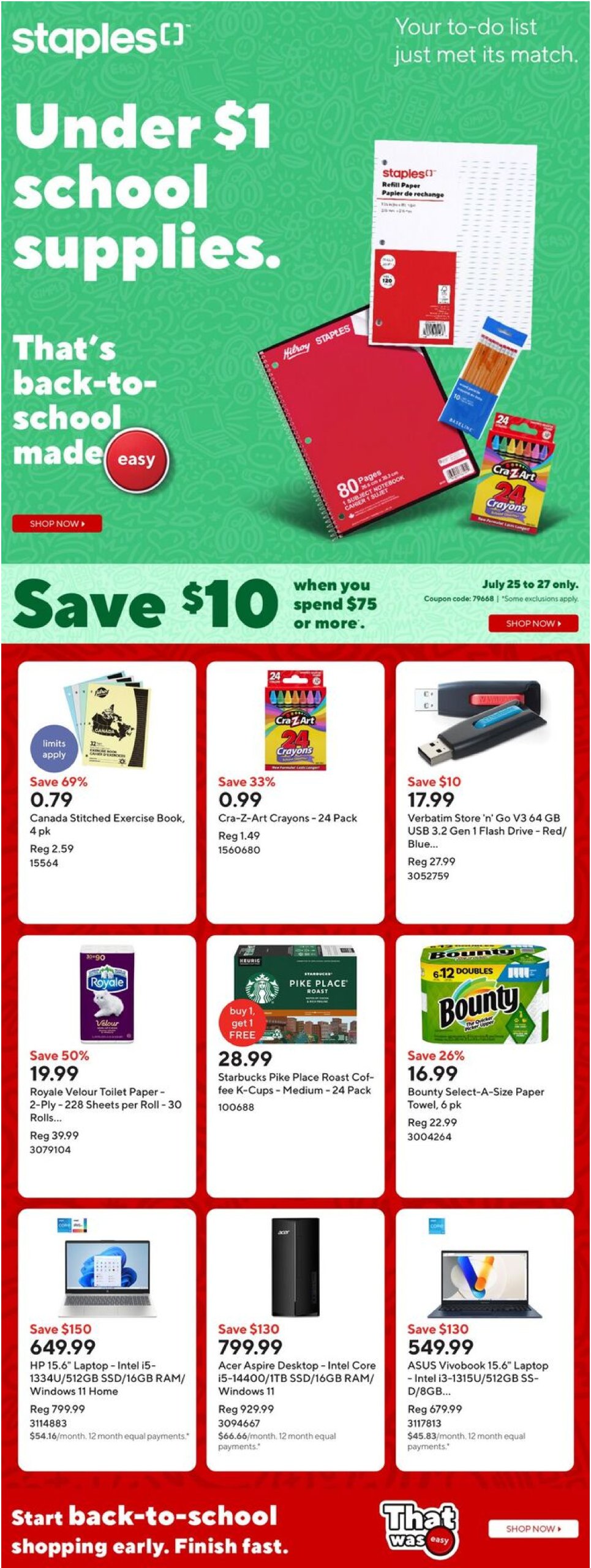 staples - Staples flyer valid from 07-25 - 07-31