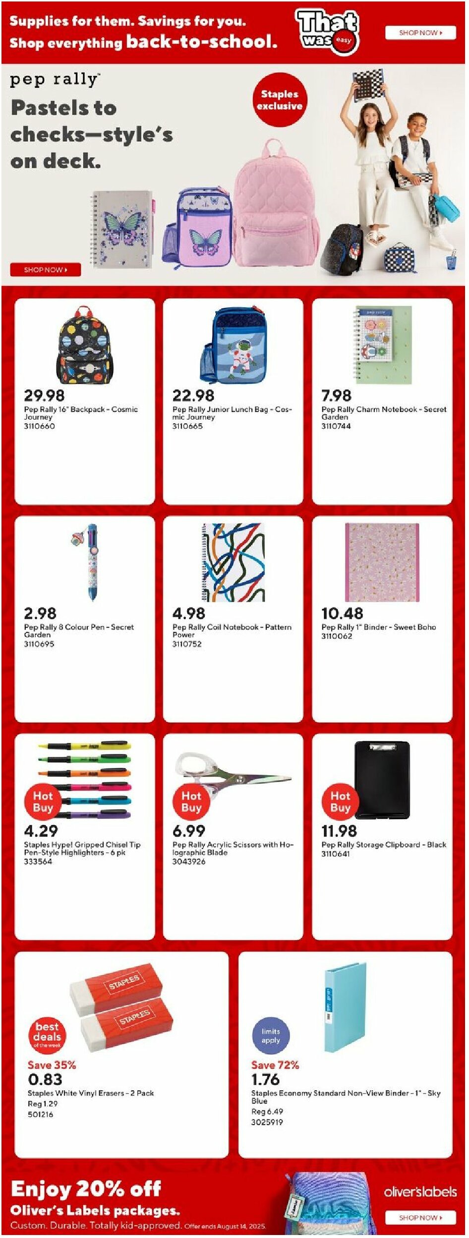 staples - Staples flyer valid from 08-01 - 08-07 - page: 3