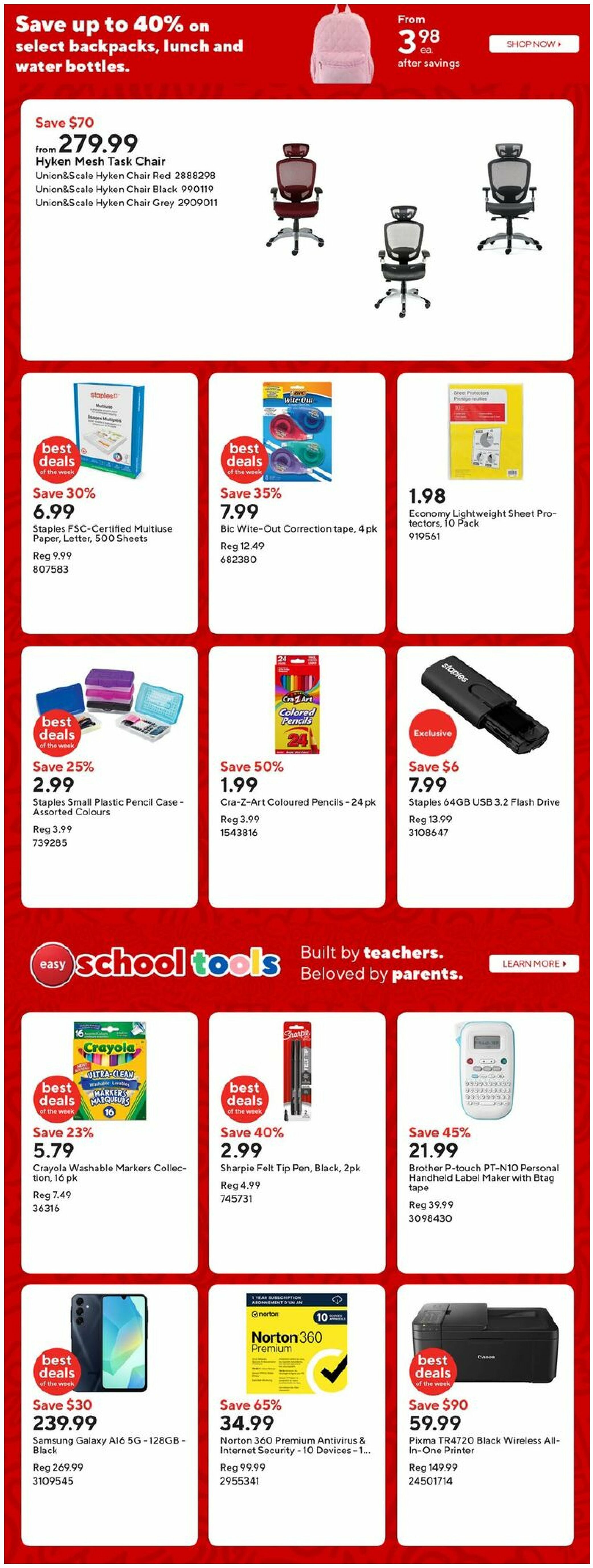 staples - Staples flyer valid from 08-15 - 08-21 - page: 2