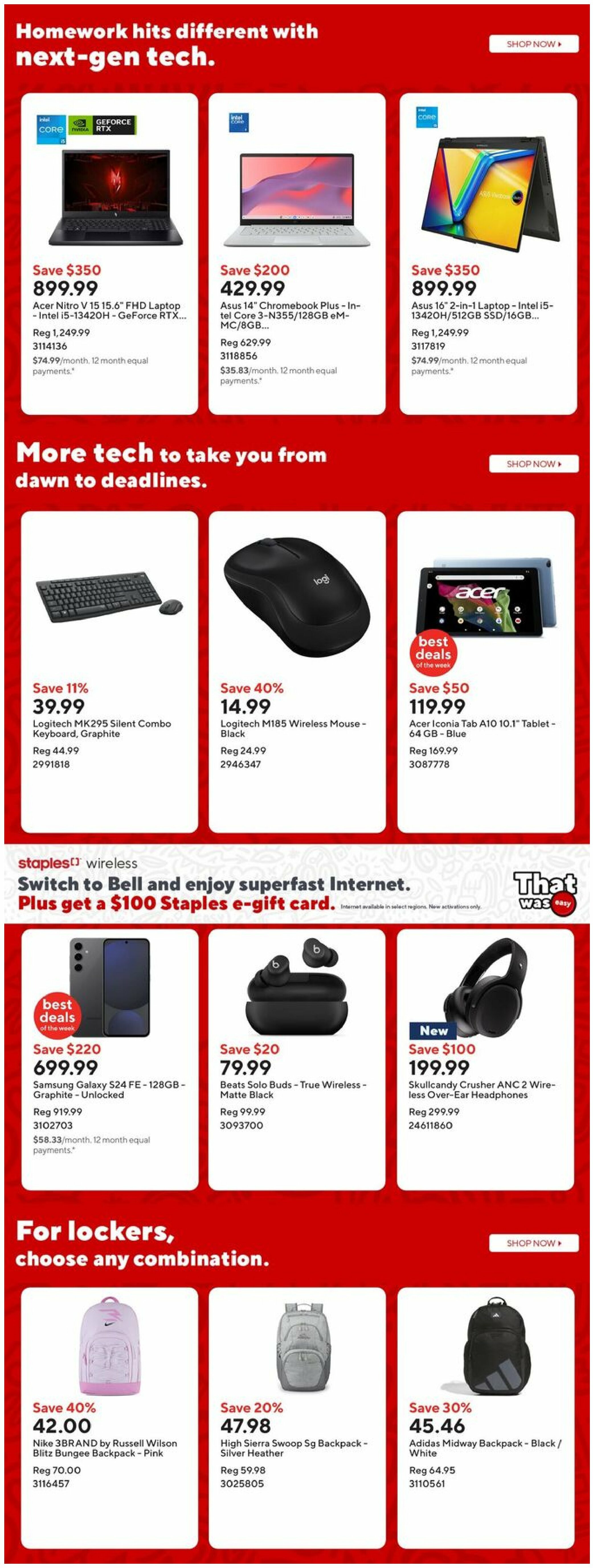 staples - Staples flyer valid from 08-15 - 08-21 - page: 3