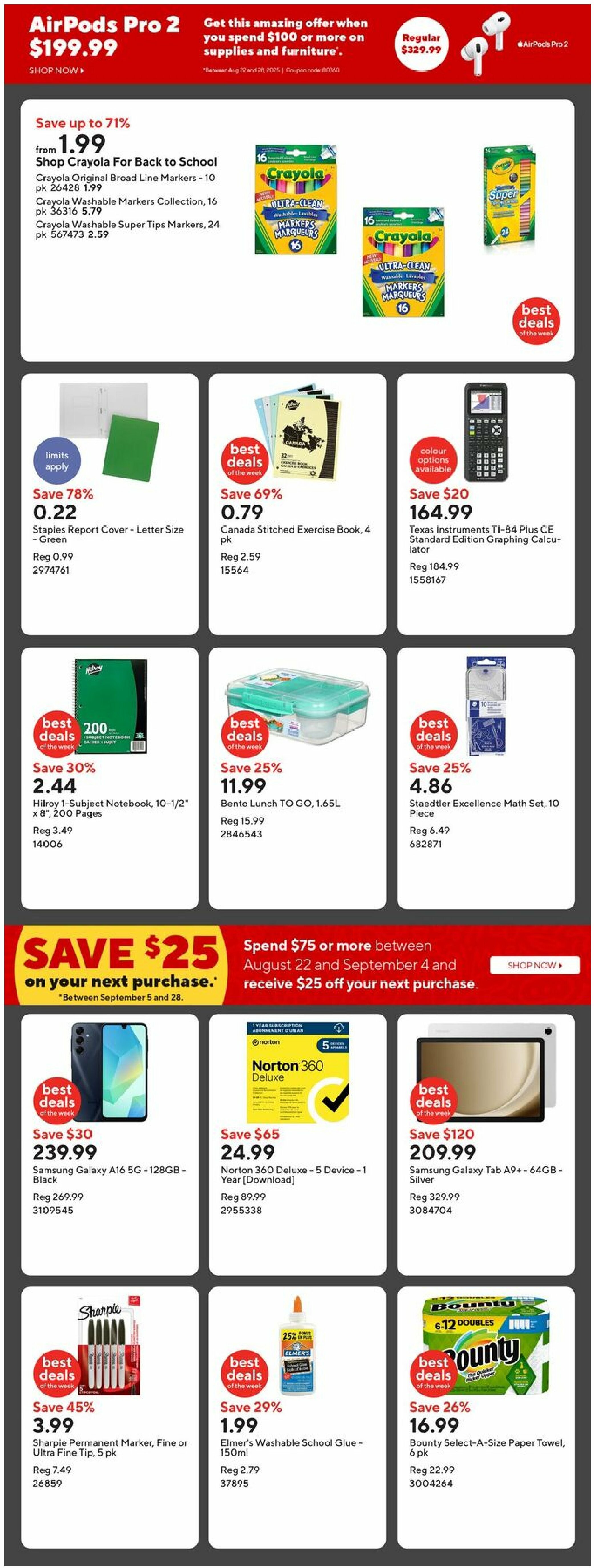 staples - Staples flyer valid from 08-22 - 08-28 - page: 2