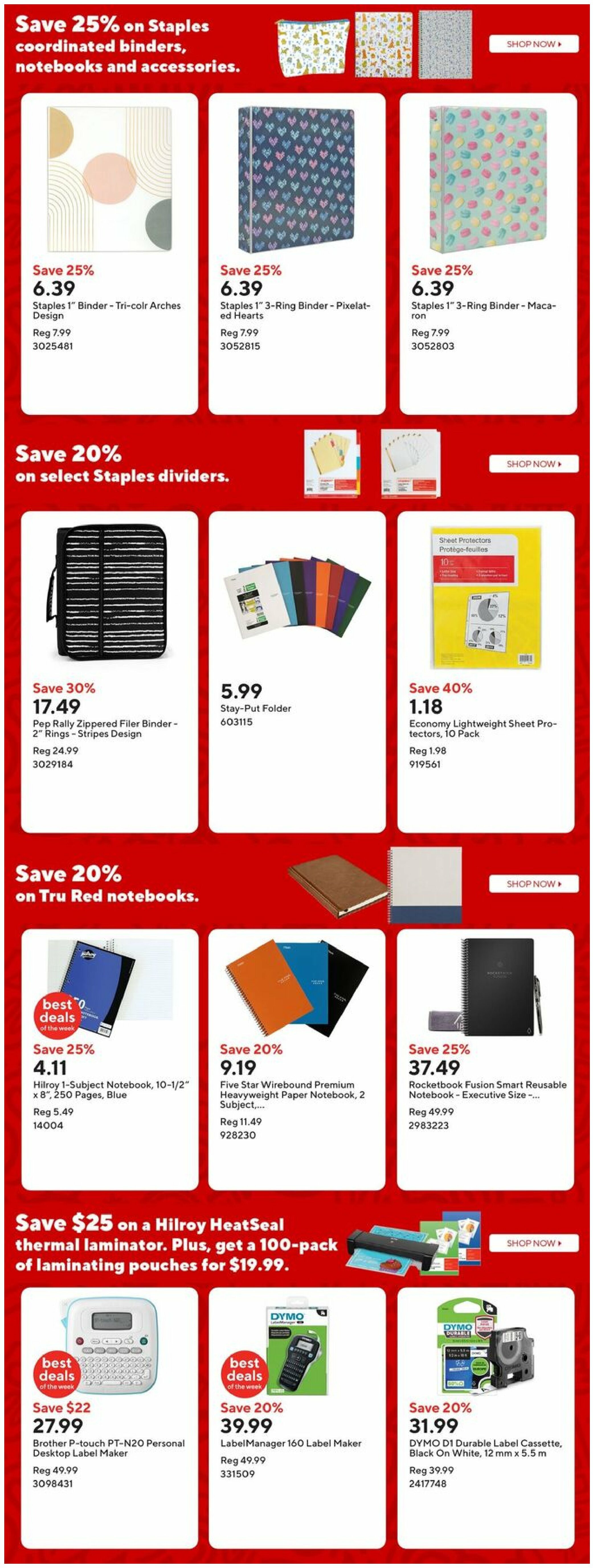 staples - Staples flyer valid from 08-29 - 09-04 - page: 9