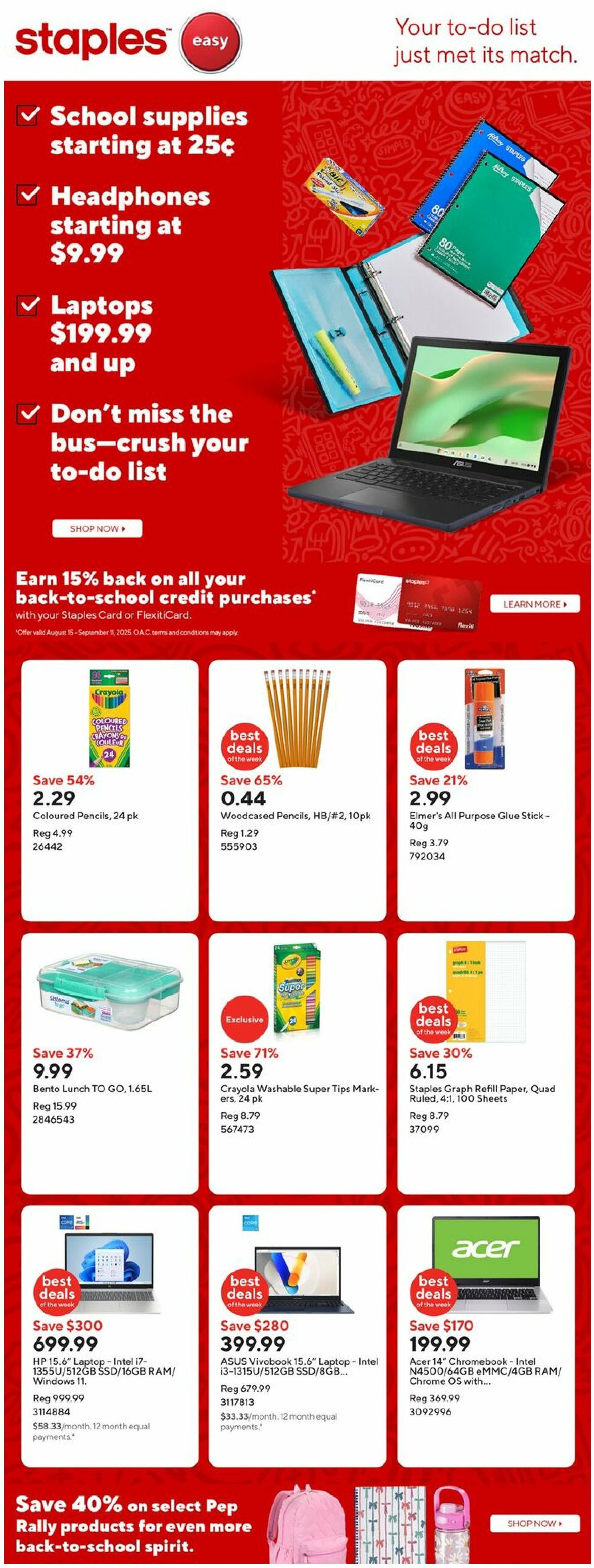staples - Staples flyer valid from 08-29 - 09-04
