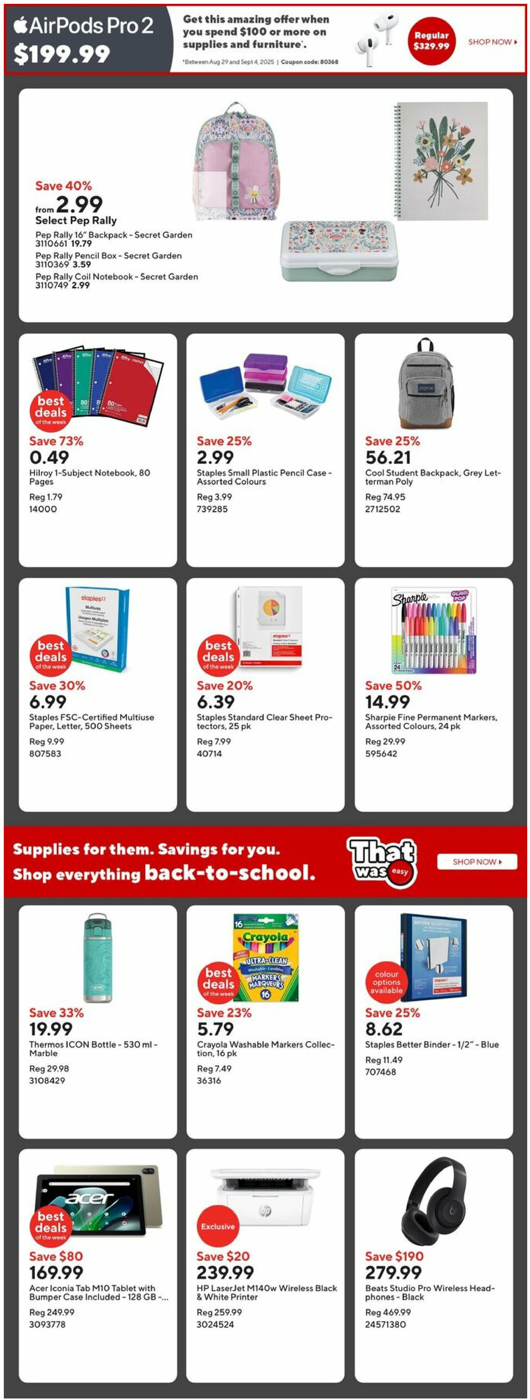 staples - Staples flyer valid from 08-29 - 09-04 - page: 2